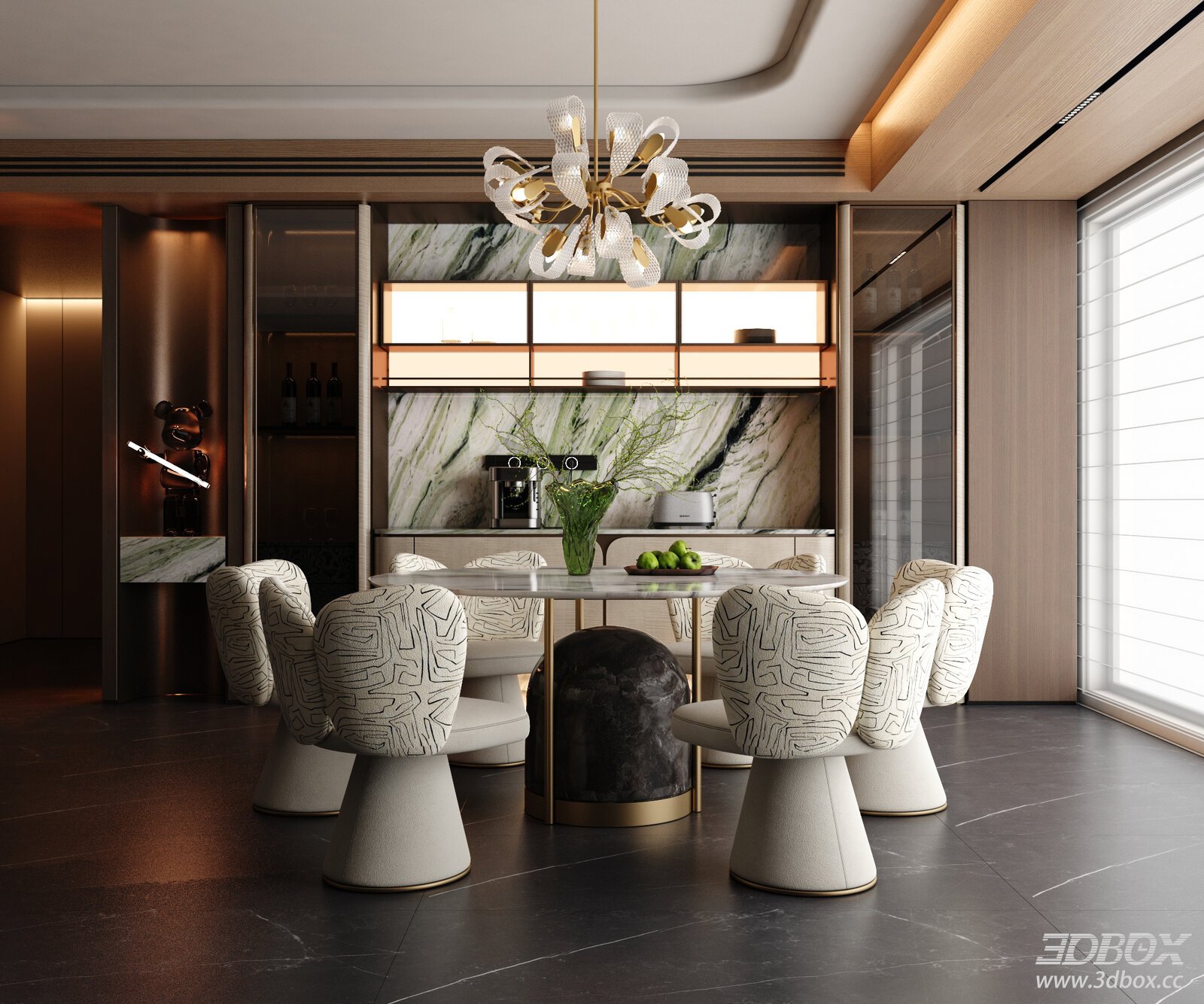 Modern Light Luxury Dining Room Light Luxury Dining Room Italian Light Luxury Dining Table