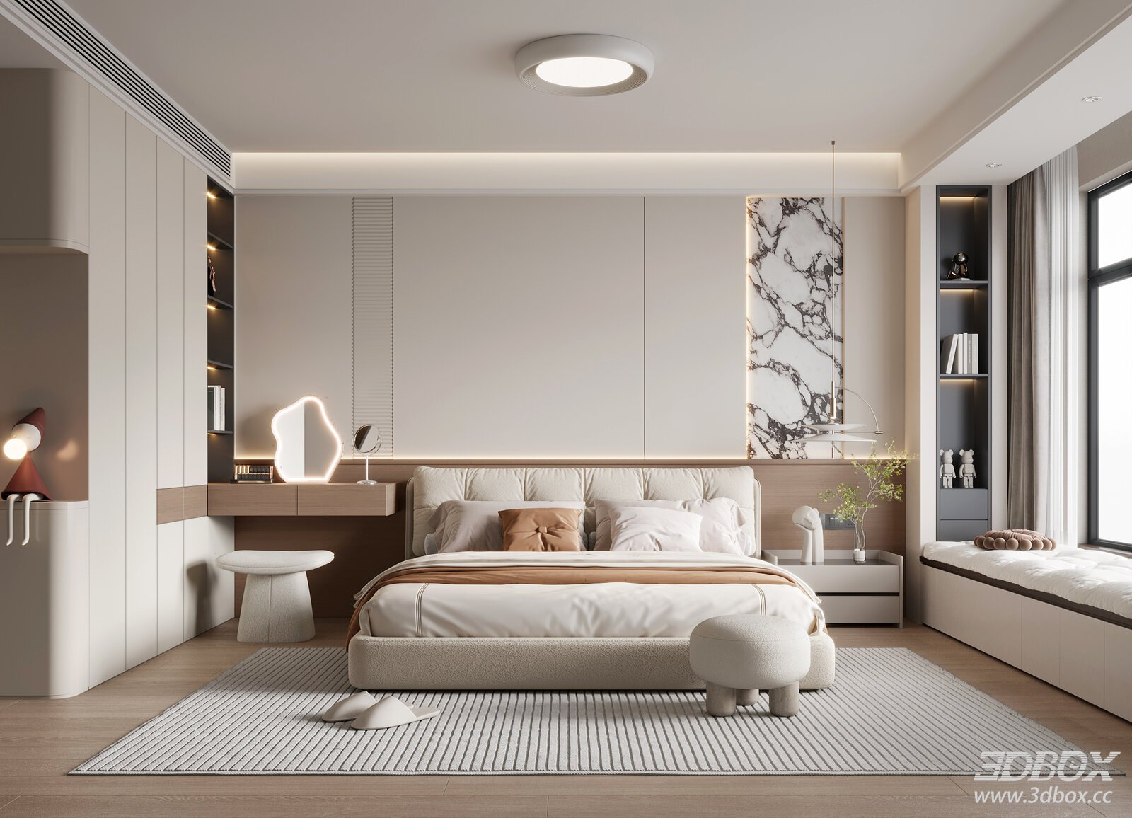 Modern Cream Style Bedroom