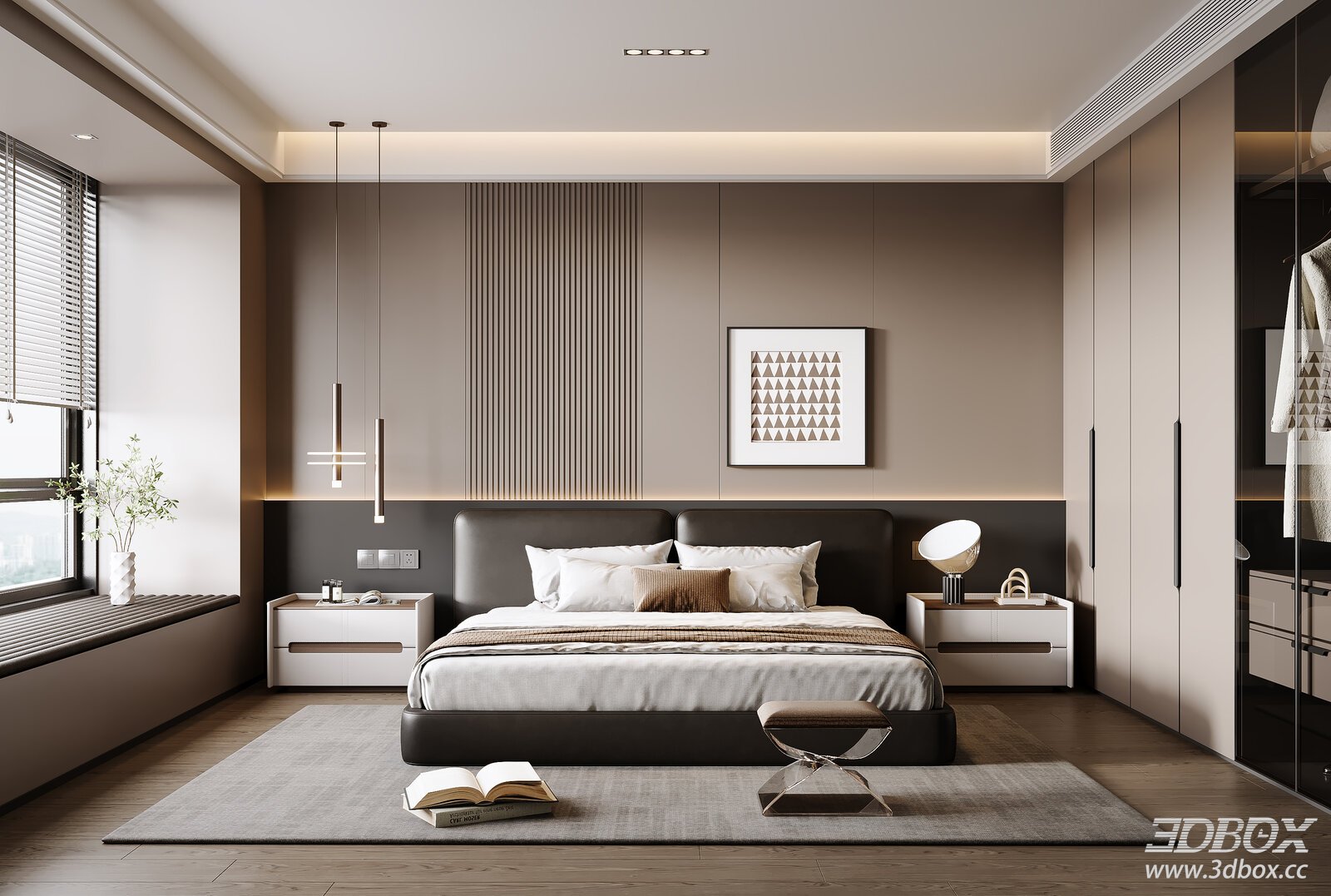 Modern Minimalist Italian Bedroom