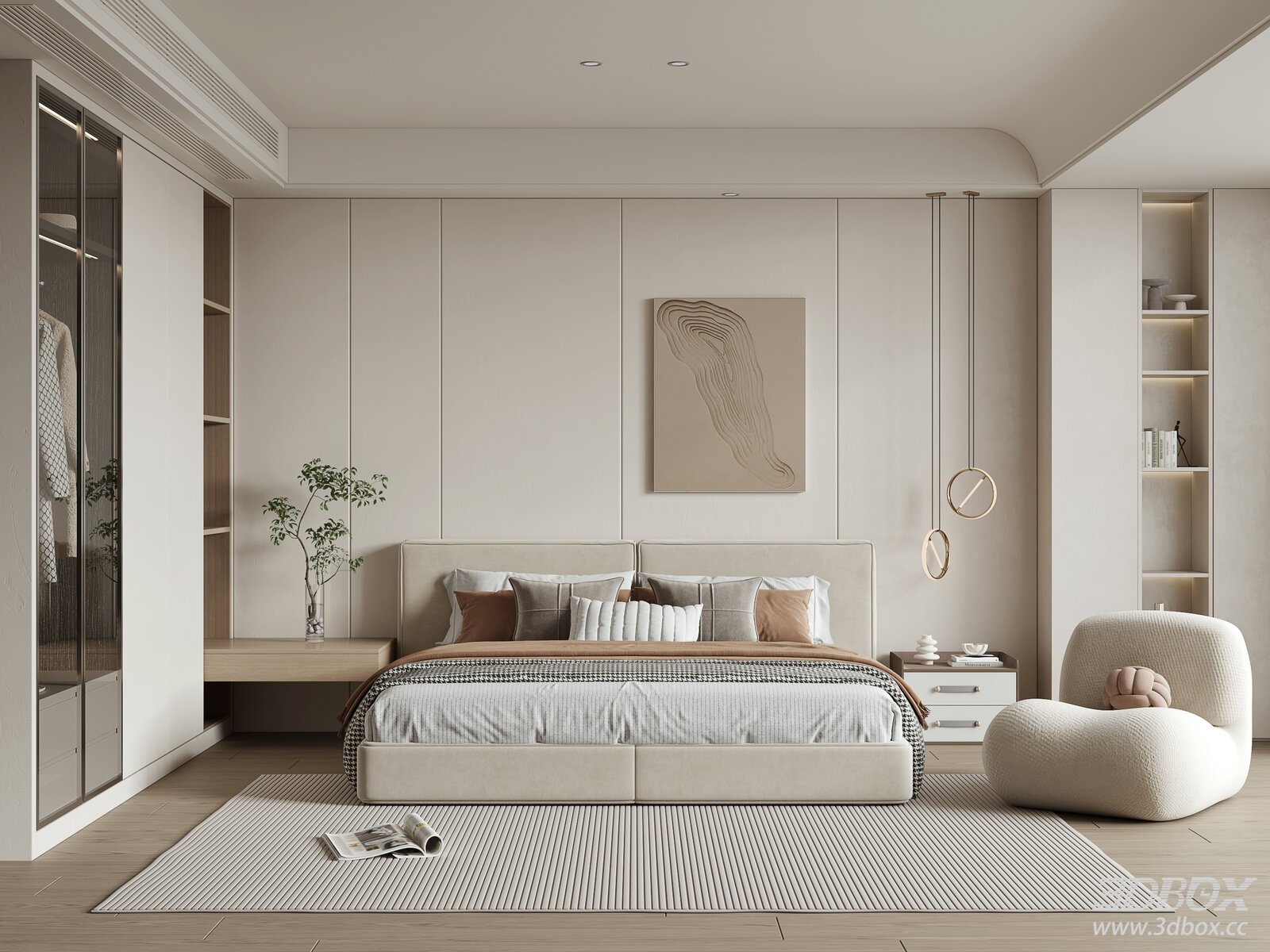 Minimalist Cream Style Bedroom