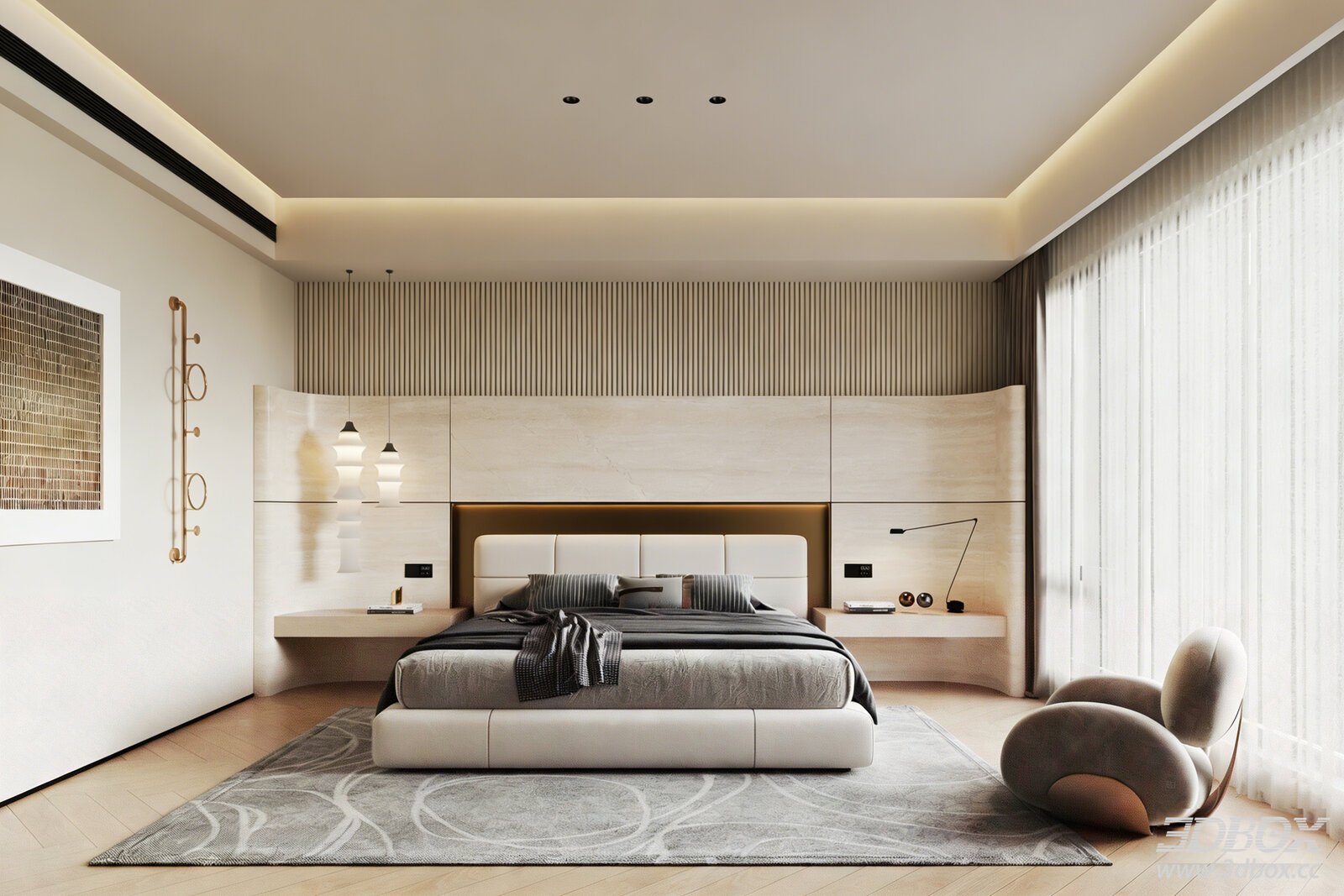 Modern Light Luxury Bedroom Master Bedroom Bedroom Modern Bedroom