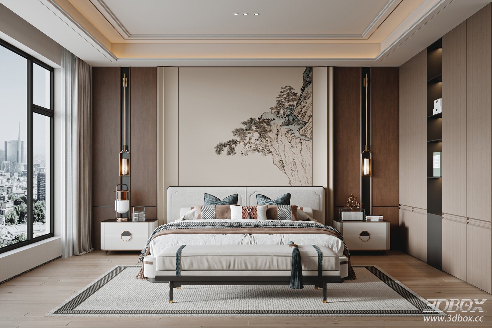 New Chinese Bedroom