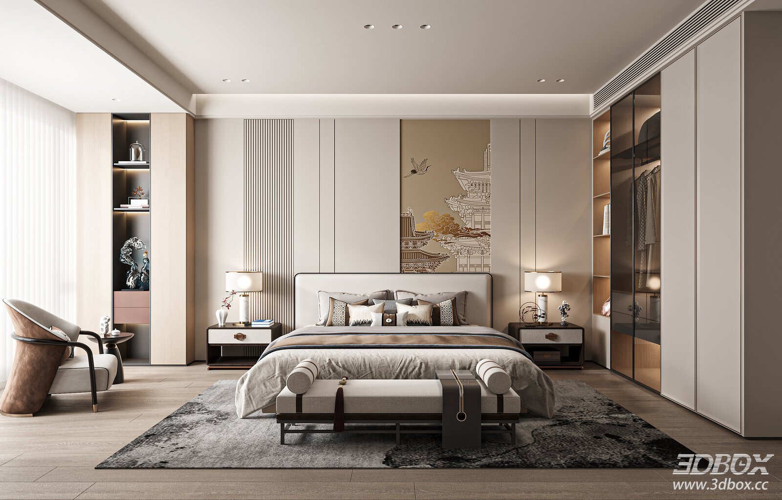 New Chinese Bedroom