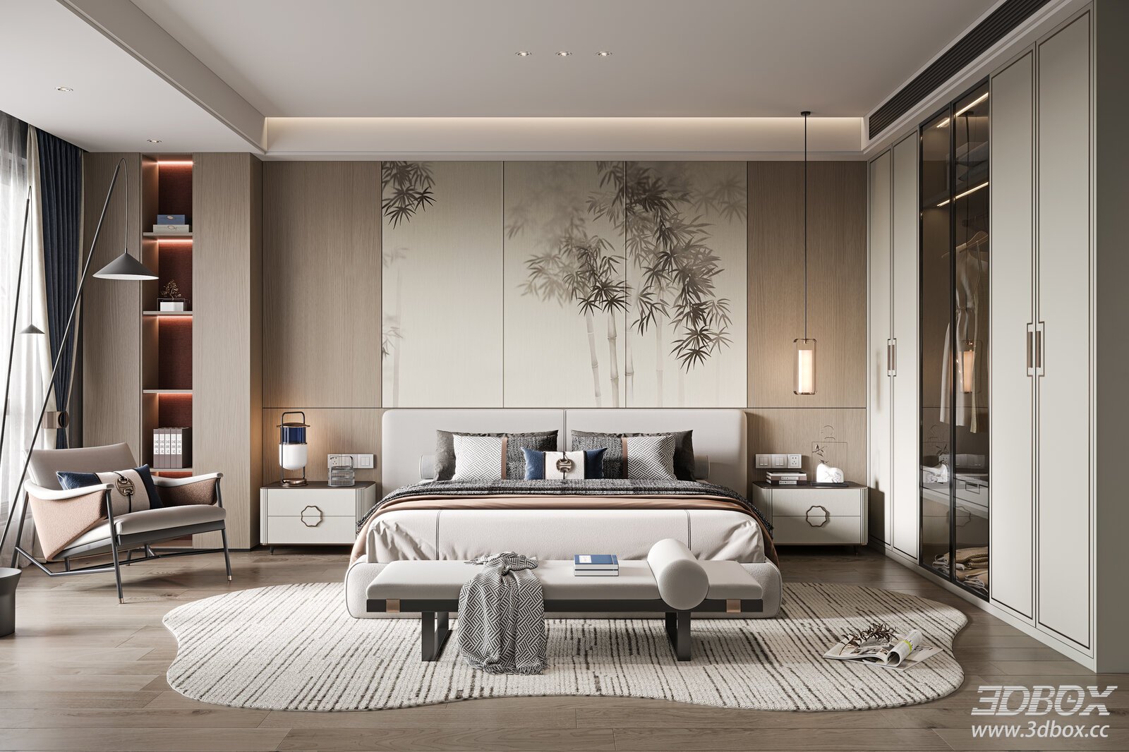 New Chinese Bedroom
