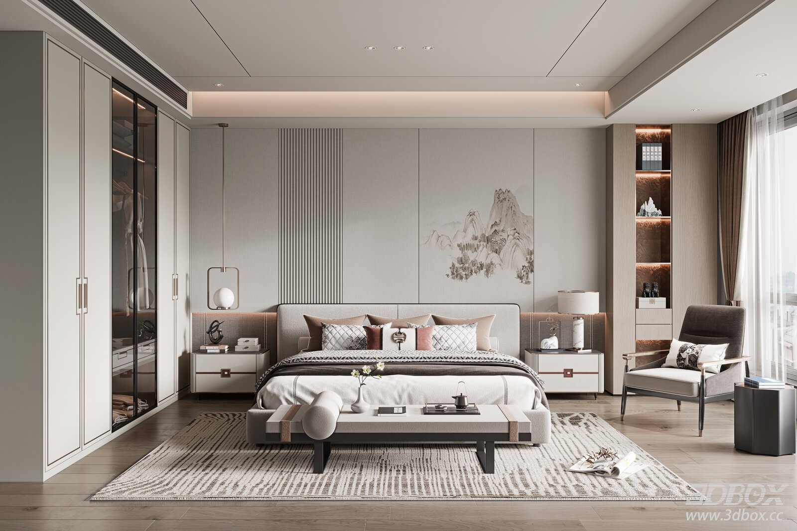 New Chinese Bedroom