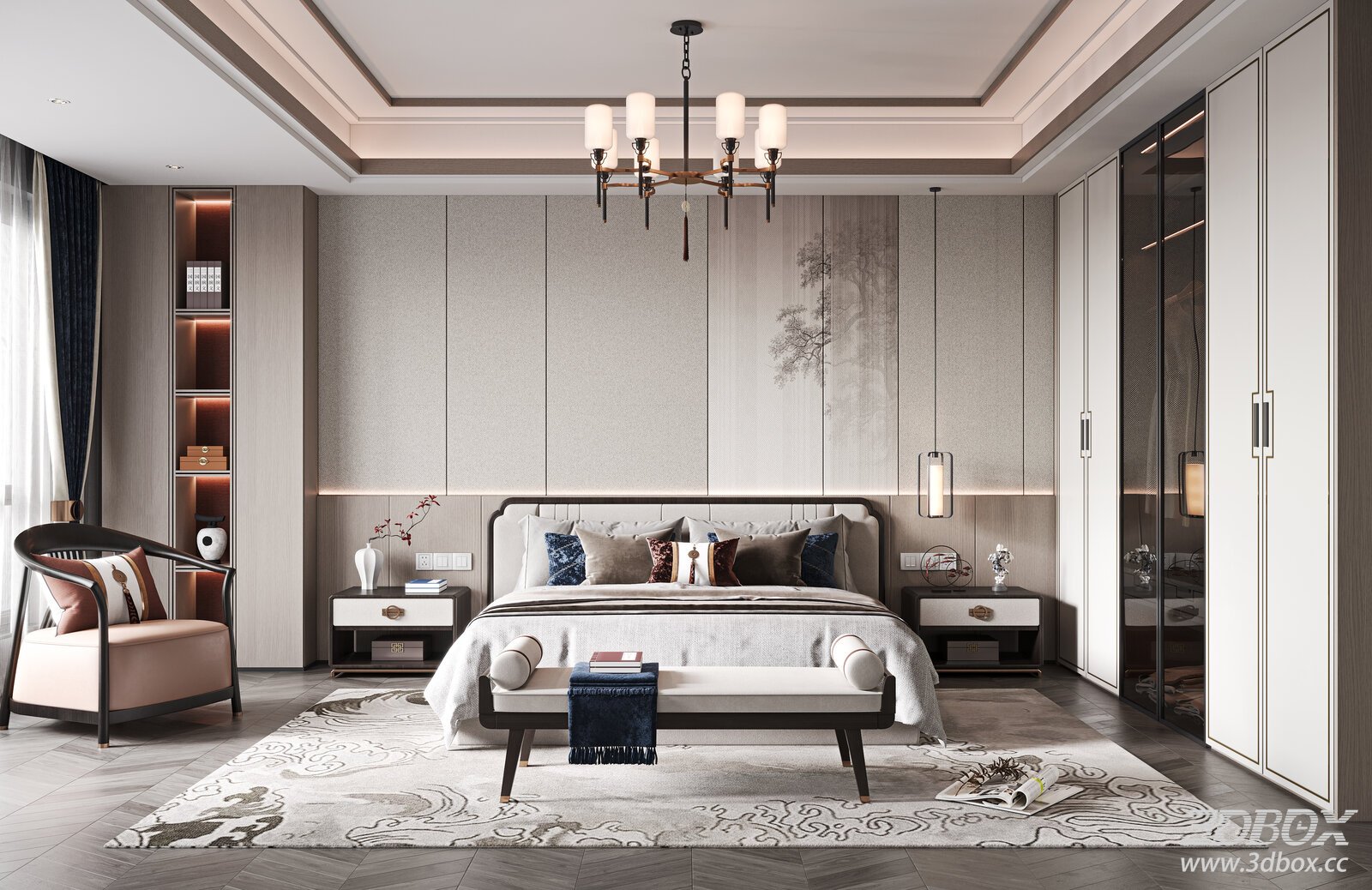 New Chinese Bedroom