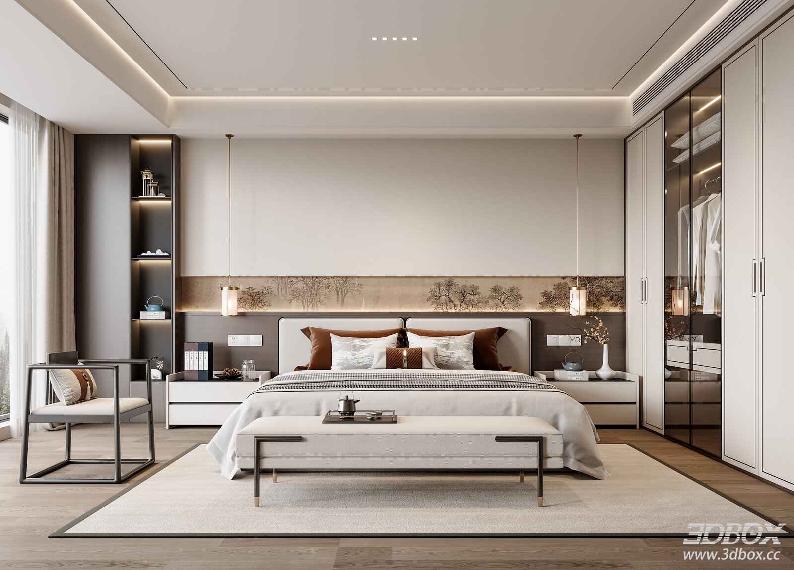 New Chinese Bedroom