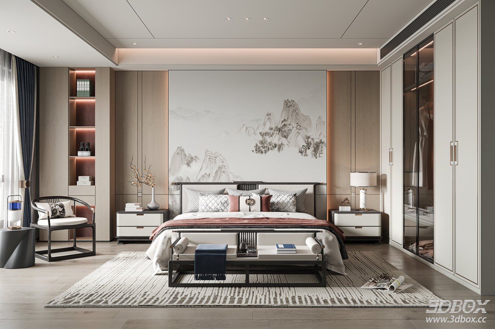 New Chinese Bedroom