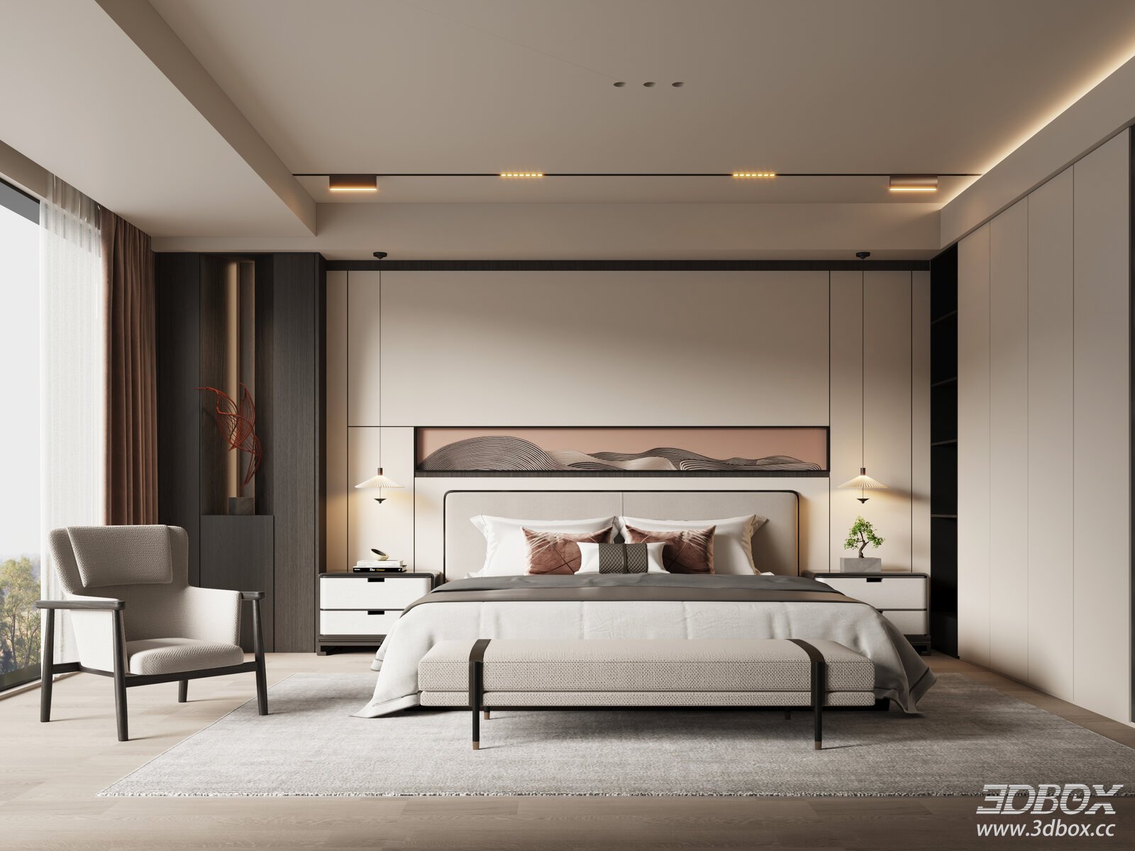 New Chinese Bedroom