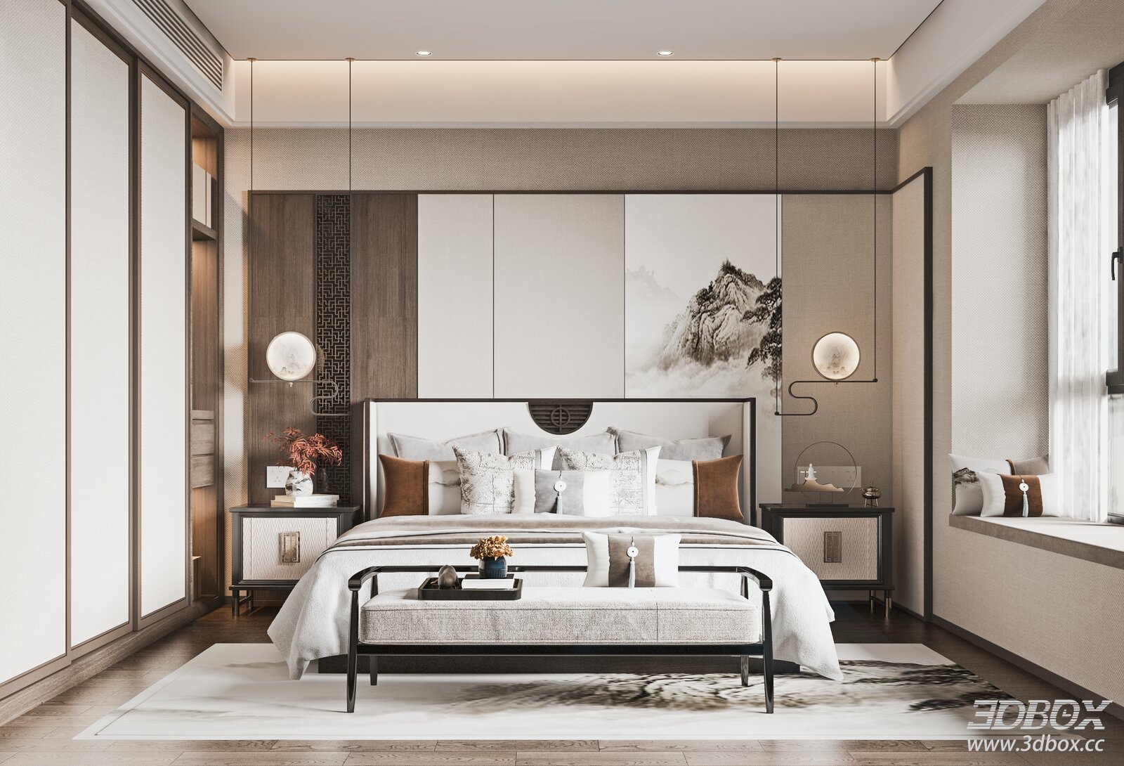 New Chinese Bedroom