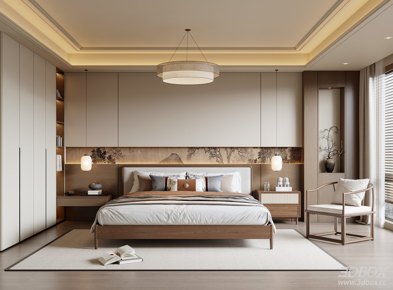 New Chinese Song Style Bedroom