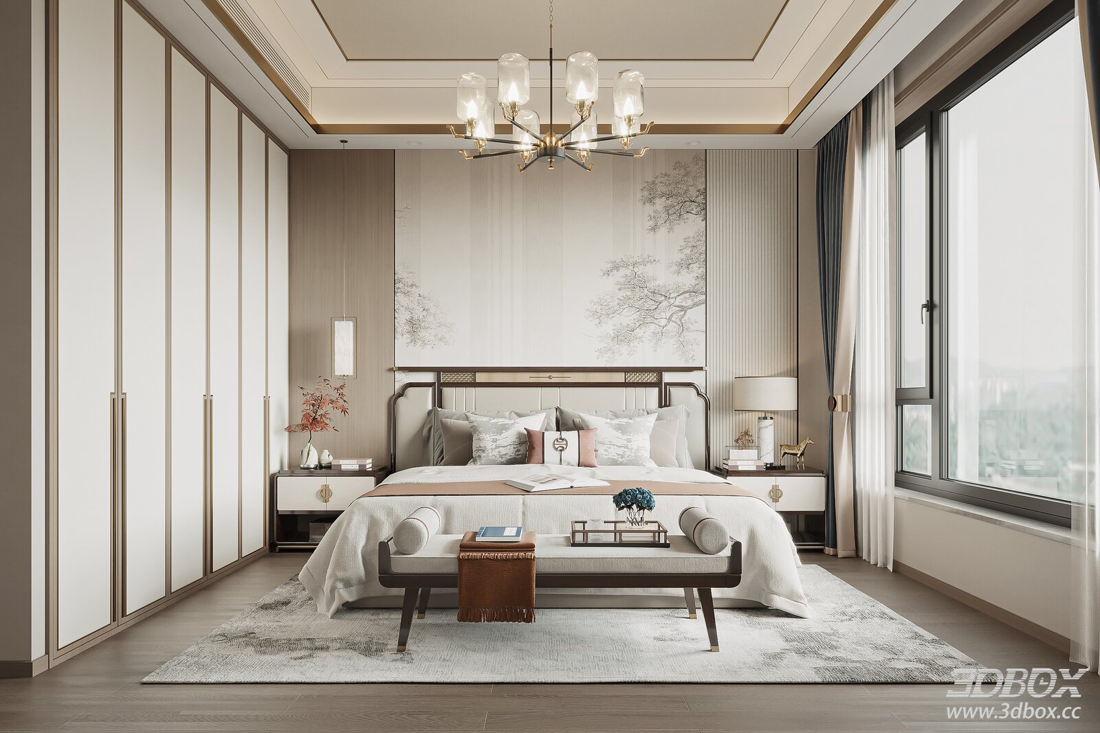 New Chinese Bedroom