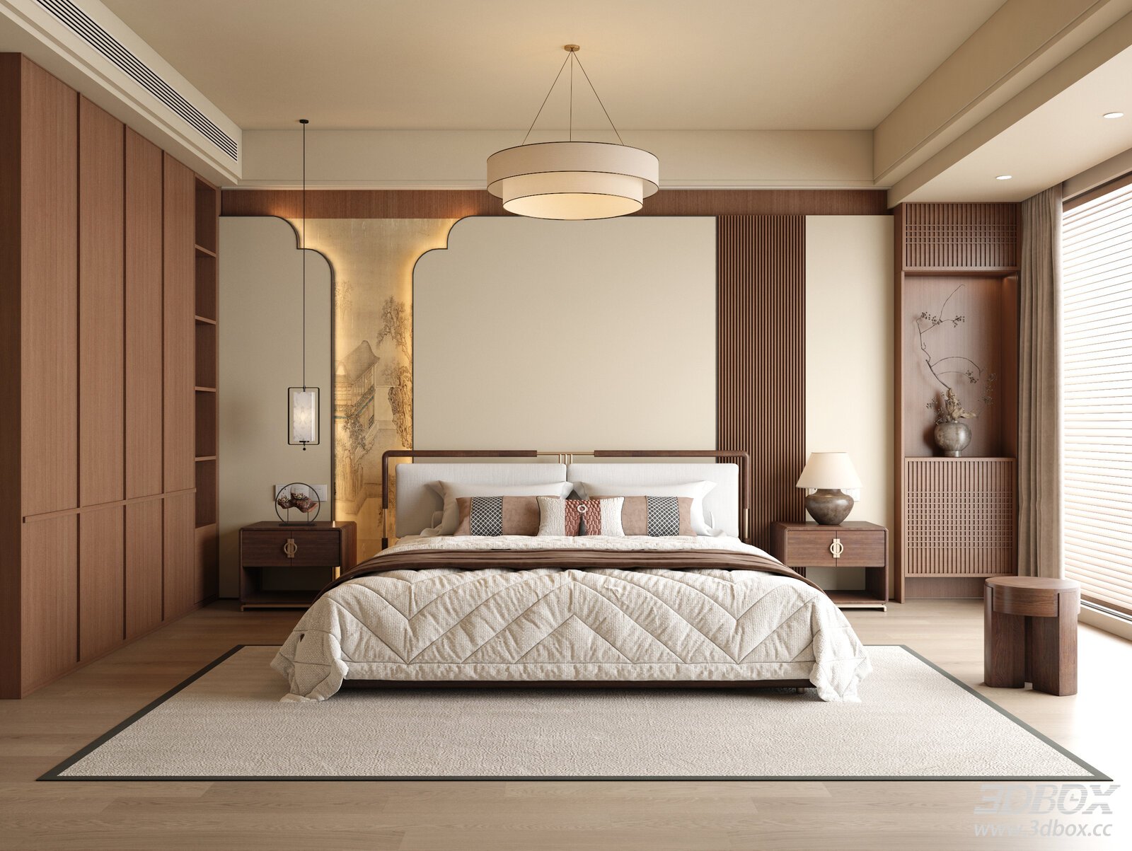 Song Style Bedroom New Chinese Bedroom Master Bedroom Bedroom