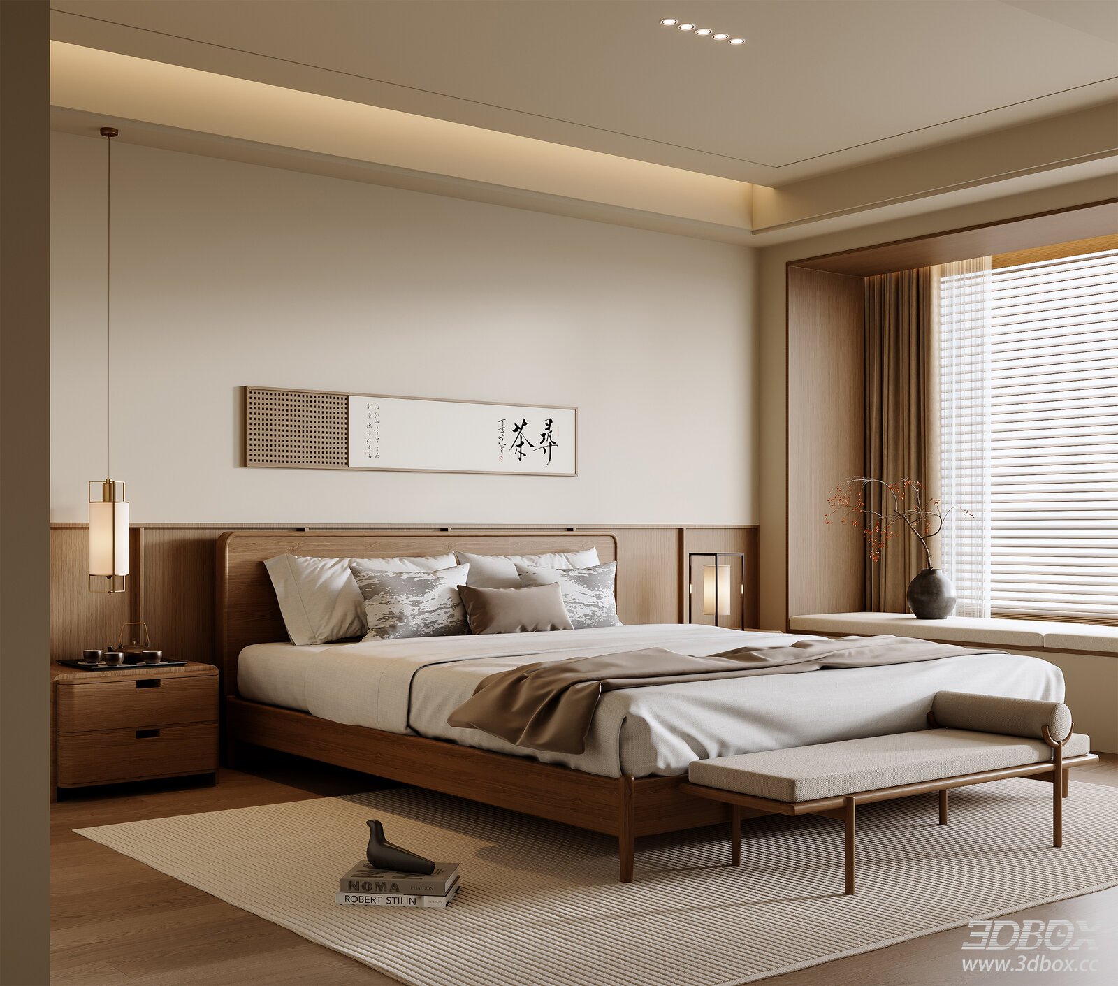 New Chinese Song Style Bedroom