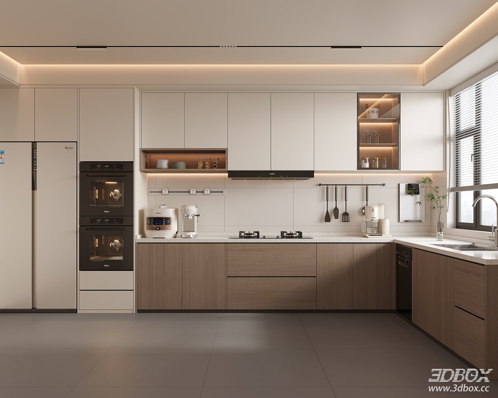 Modern Cream Style Kitchen