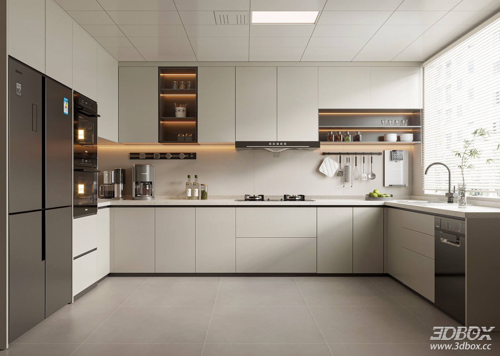 Modern Cream Style Kitchen