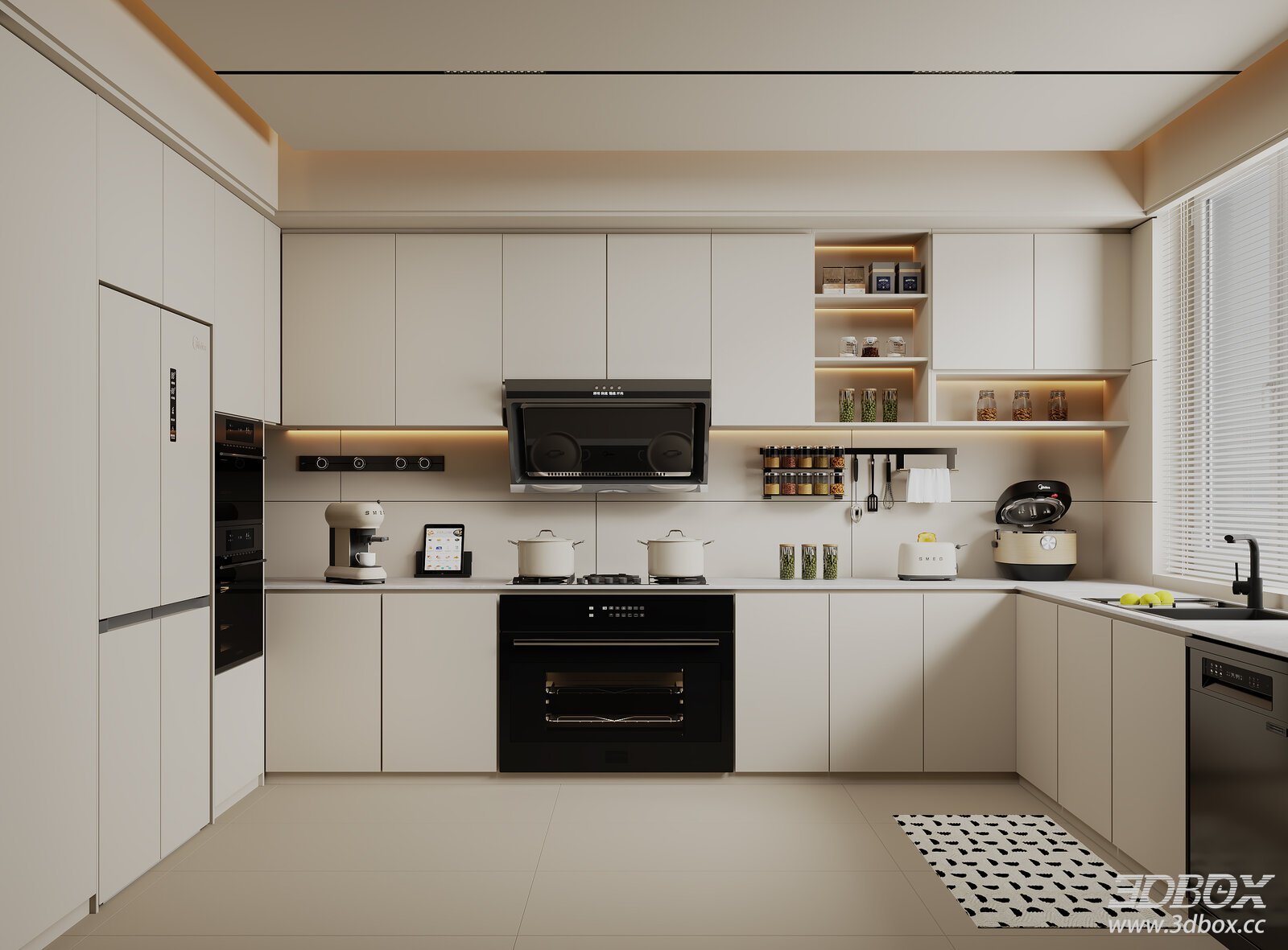 Cream Style Kitchen