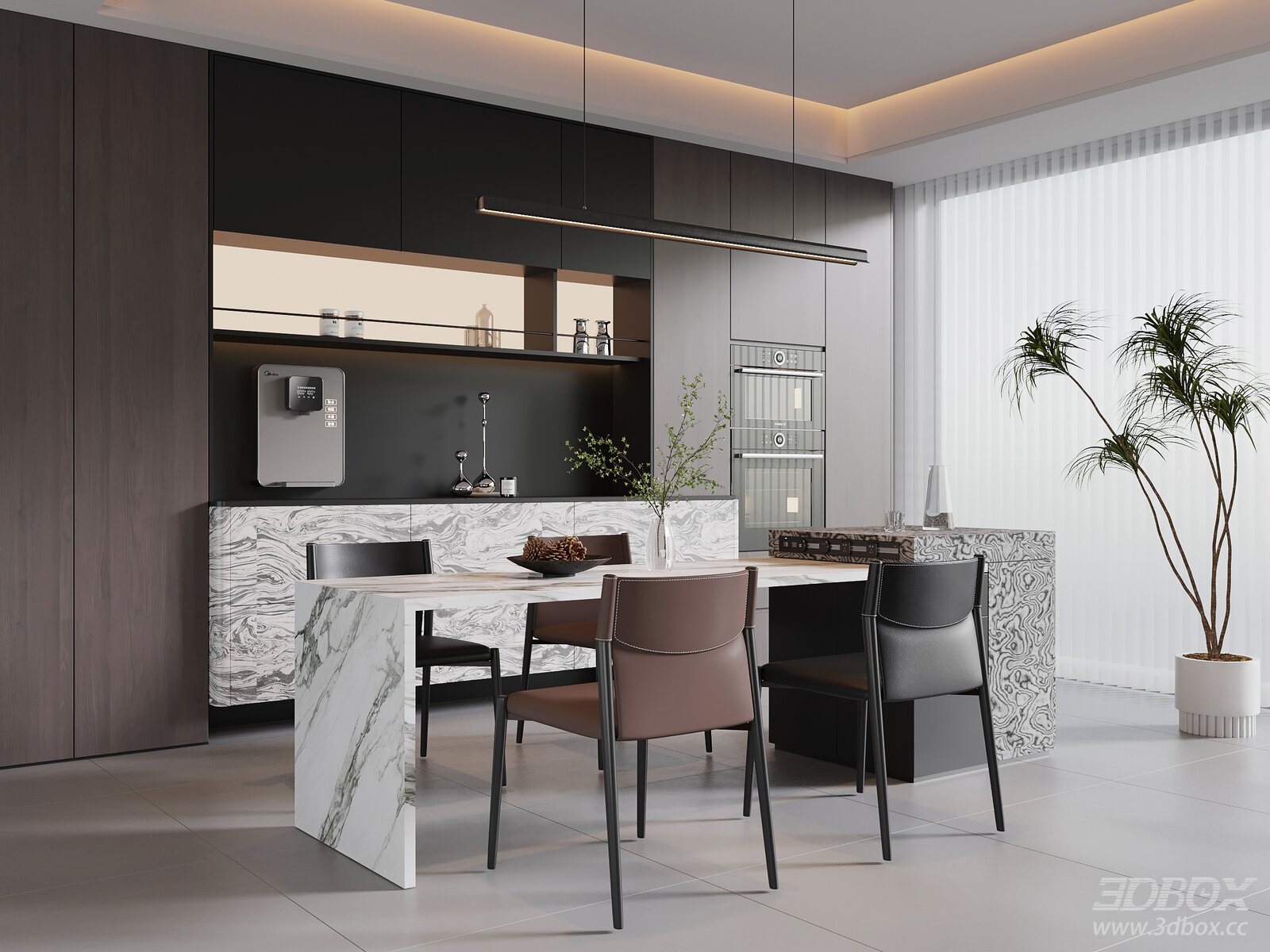 Modern Italian Dining Room Dining Table Italian Wine Cabinet
