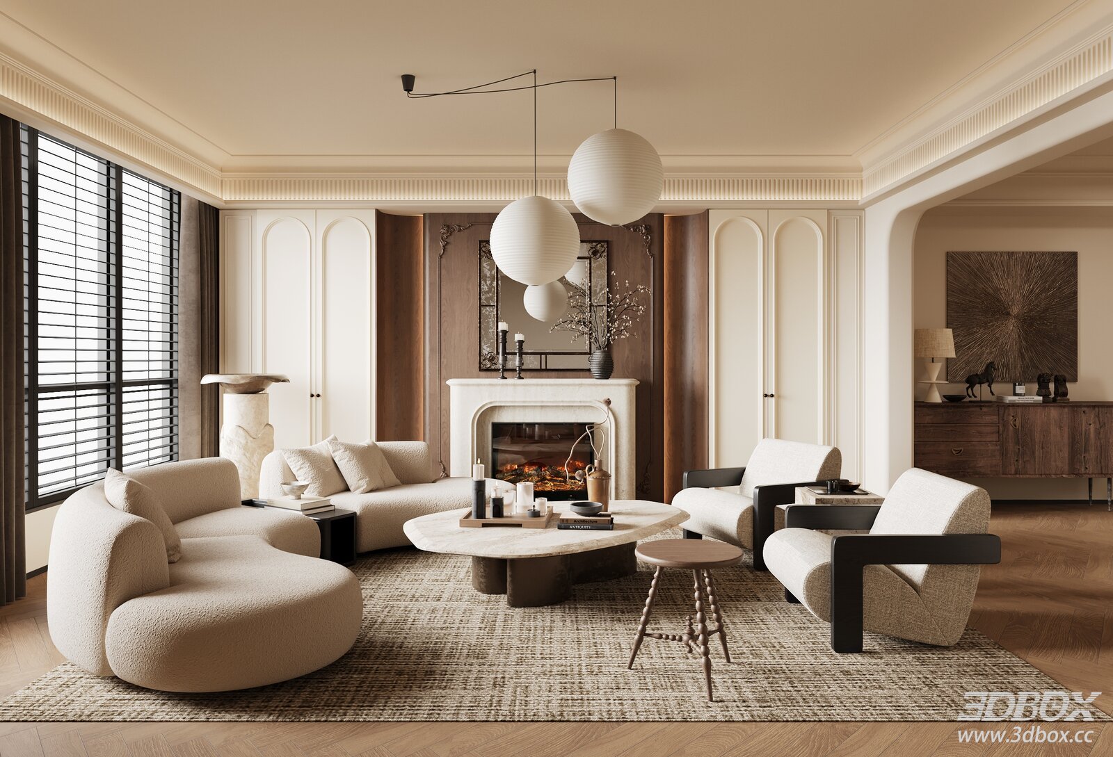 French Vintage Living Room