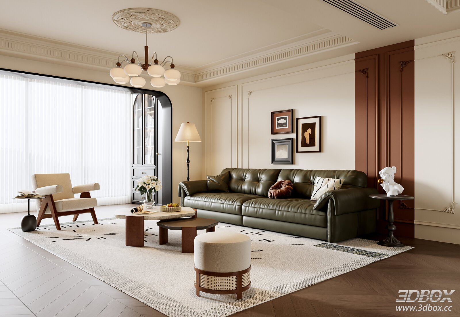 French Vintage Living Room