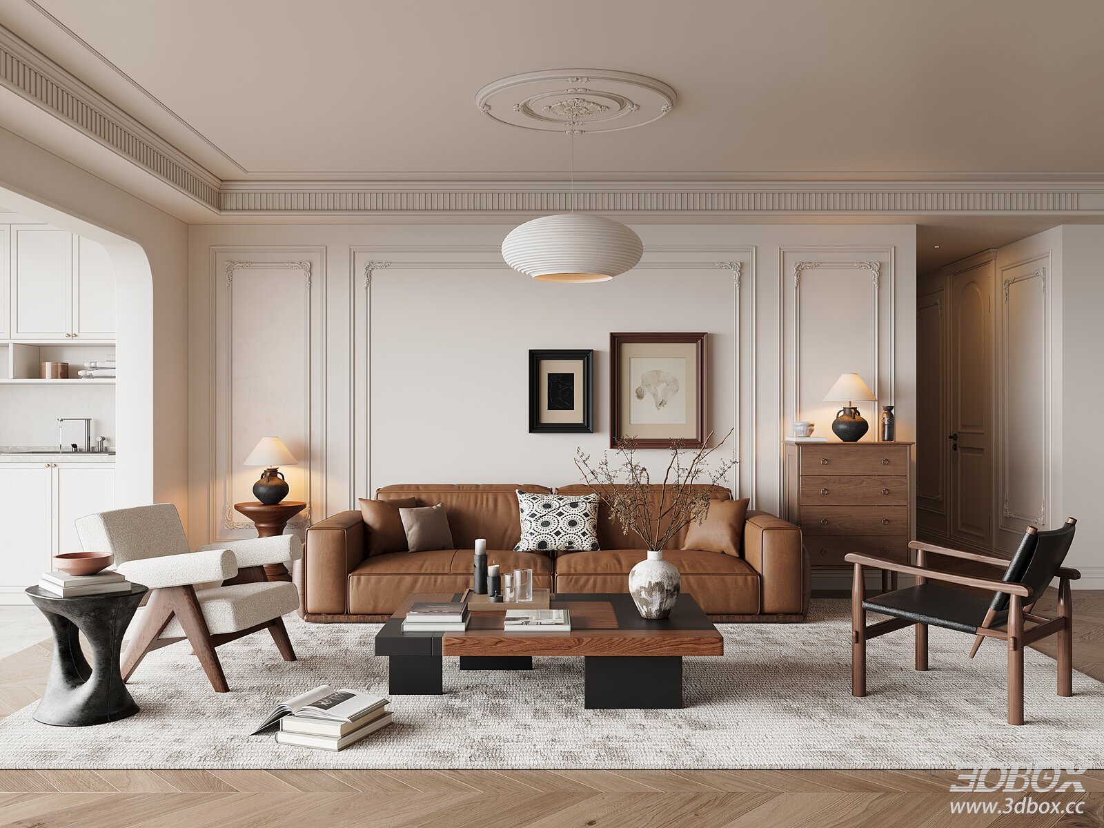 French Vintage Living Room