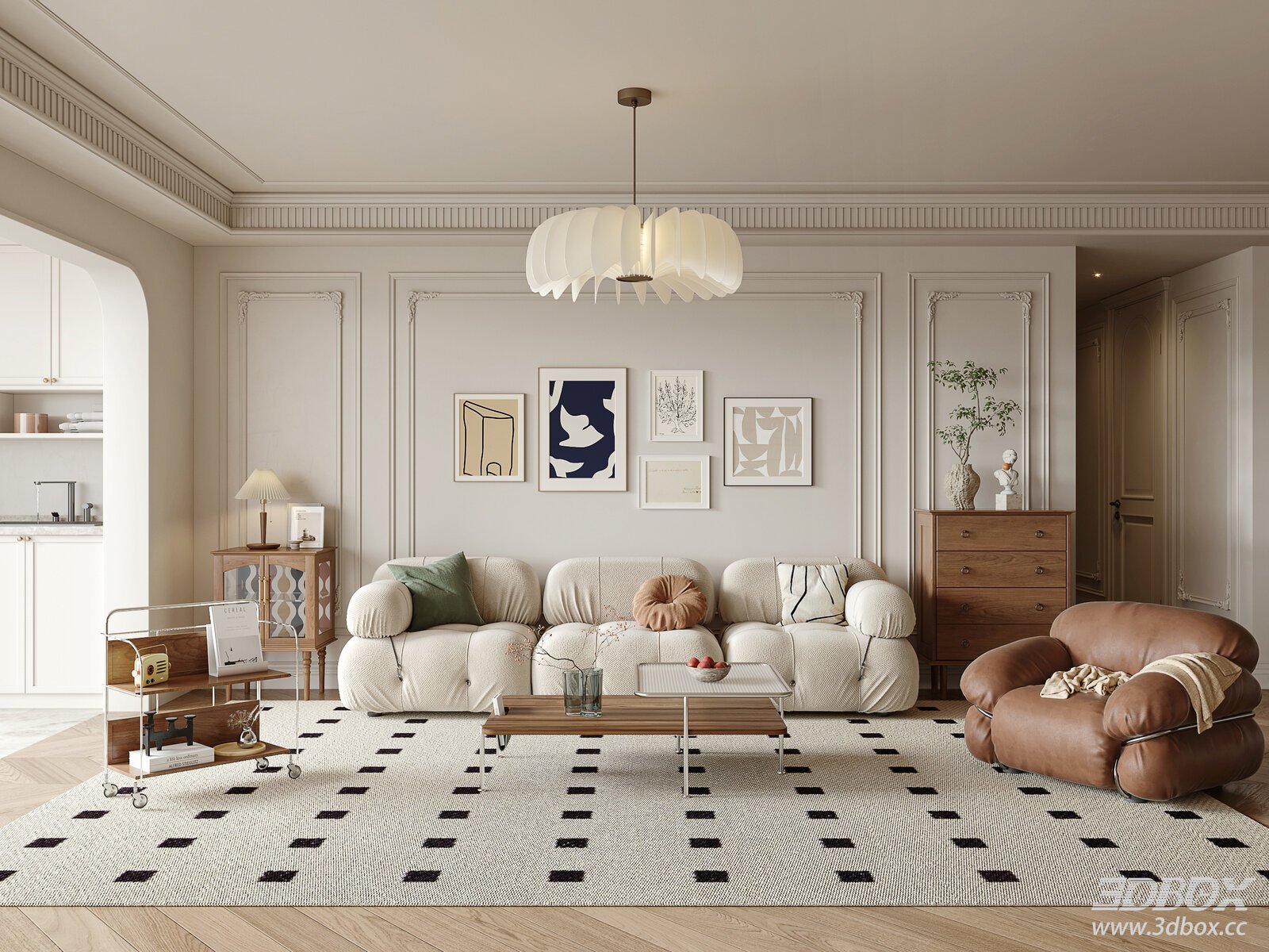 French Vintage Living Room