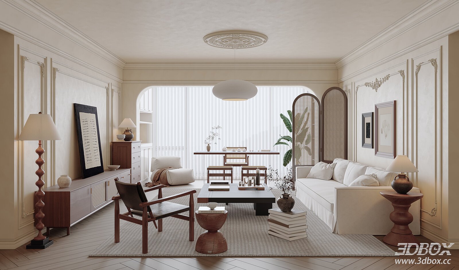 French Vintage Living Room