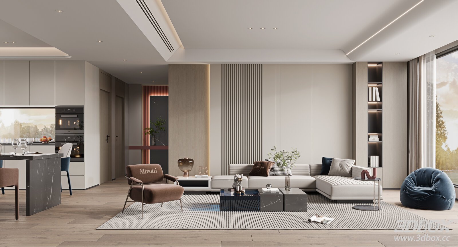 minott Modern Living Room
