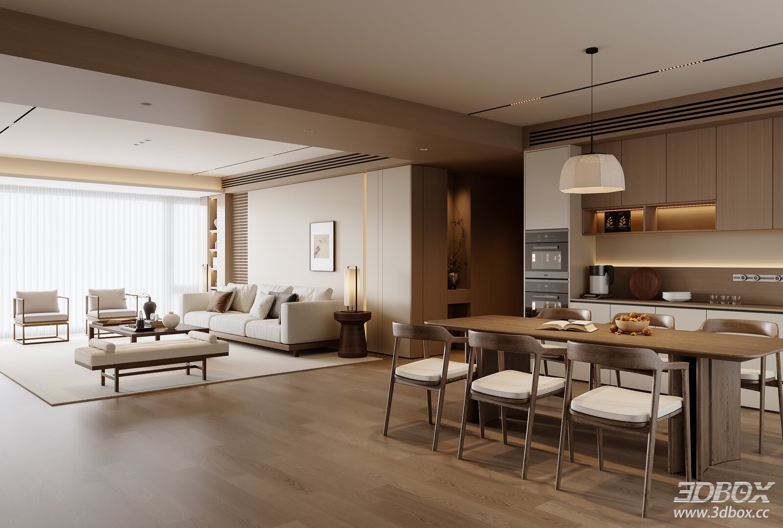New Chinese Song Style Dining Room