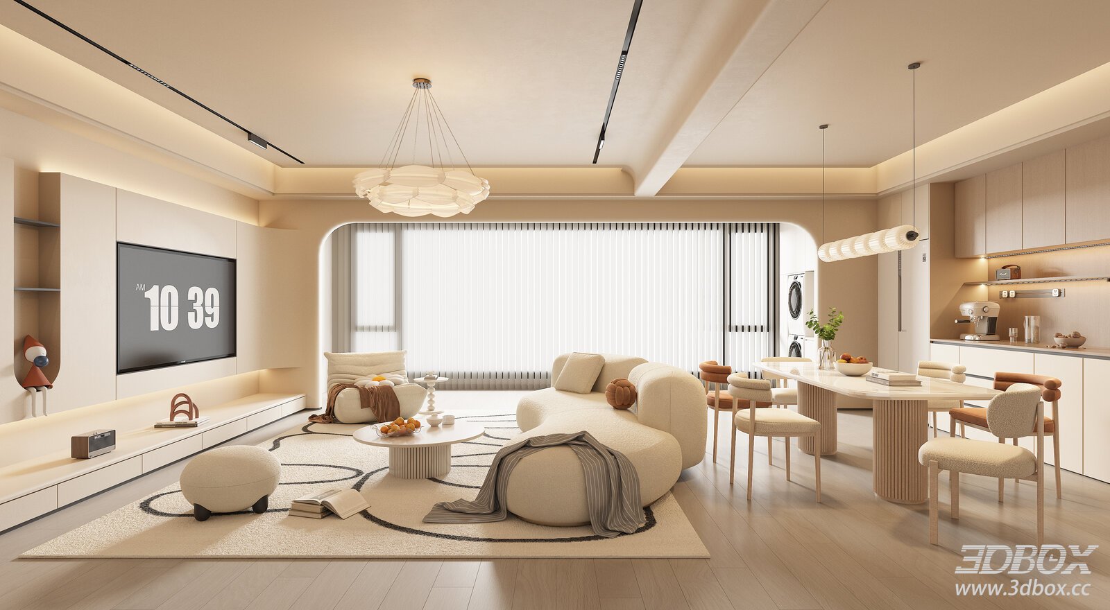 Modern Cream Style Dining Room