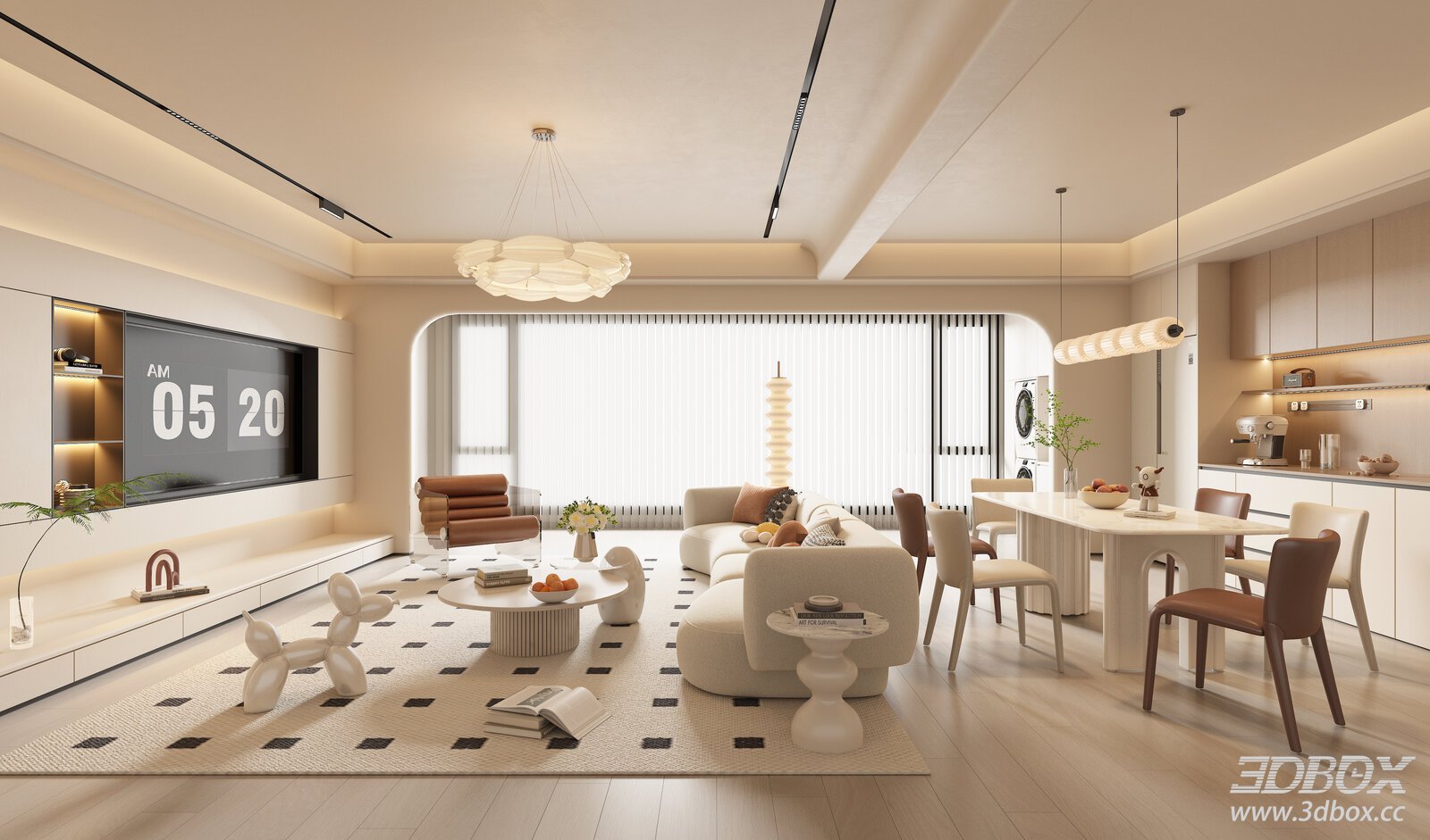 Modern Cream Style Dining Room