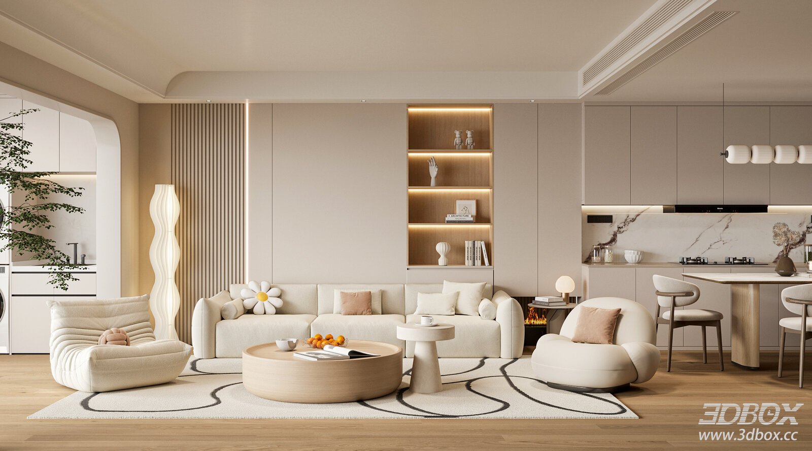 Modern Cream Style Dining Room