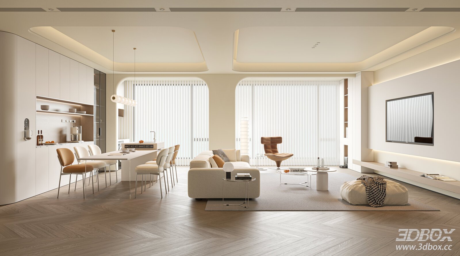 Modern Cream Style Dining Room