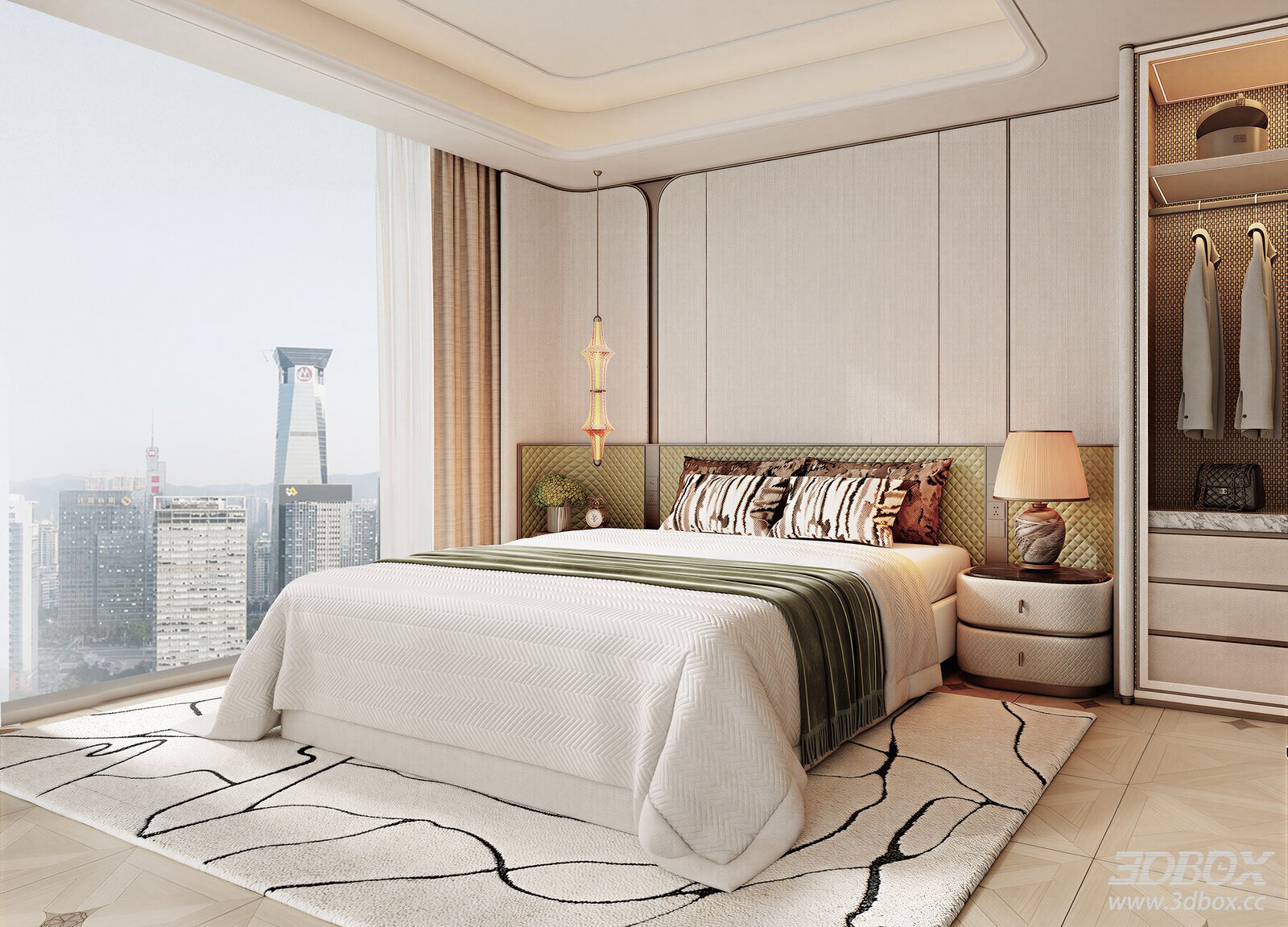 Italian Bedroom Bedroom Modern Bedroom Double Bed Modern Double Bed [ID_