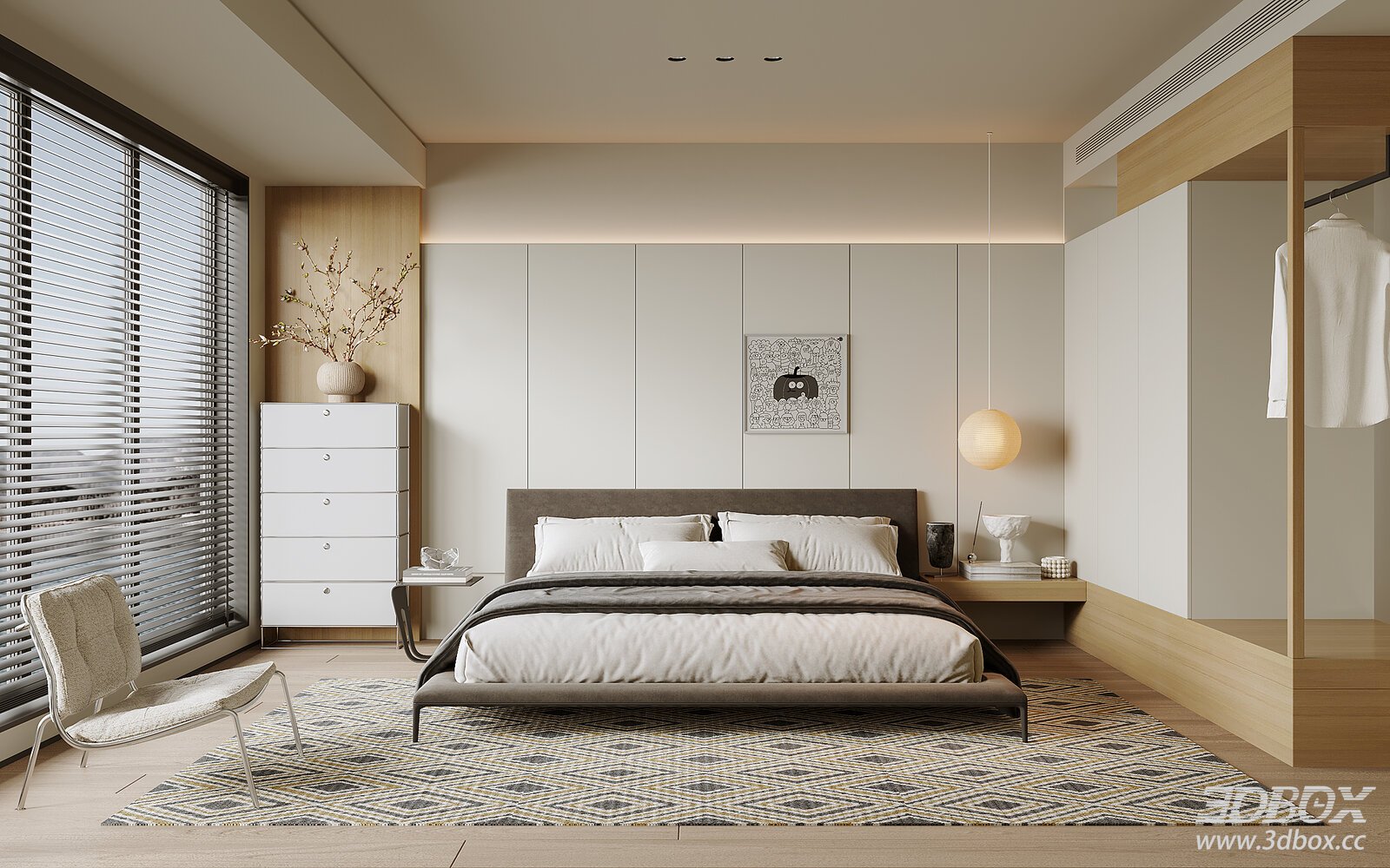 Modern Cream Style Bedroom