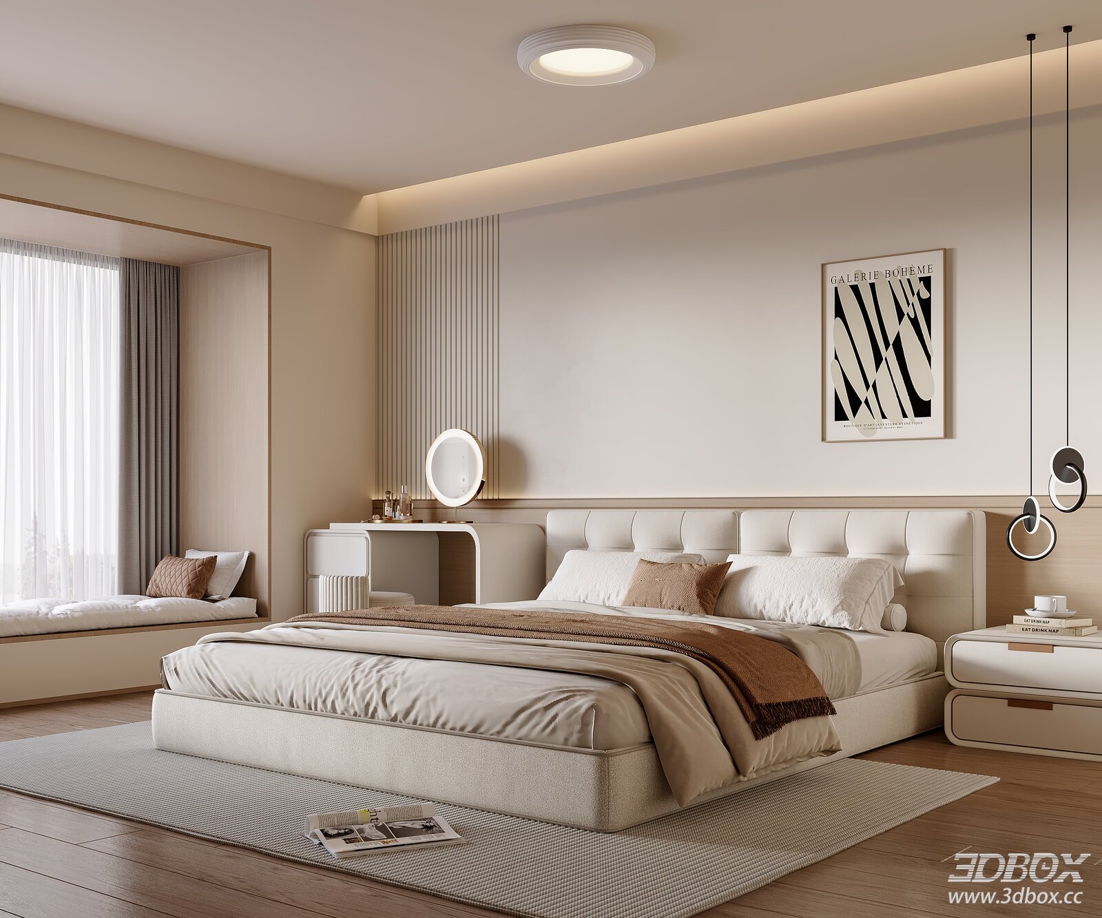 Modern Cream Style Bedroom