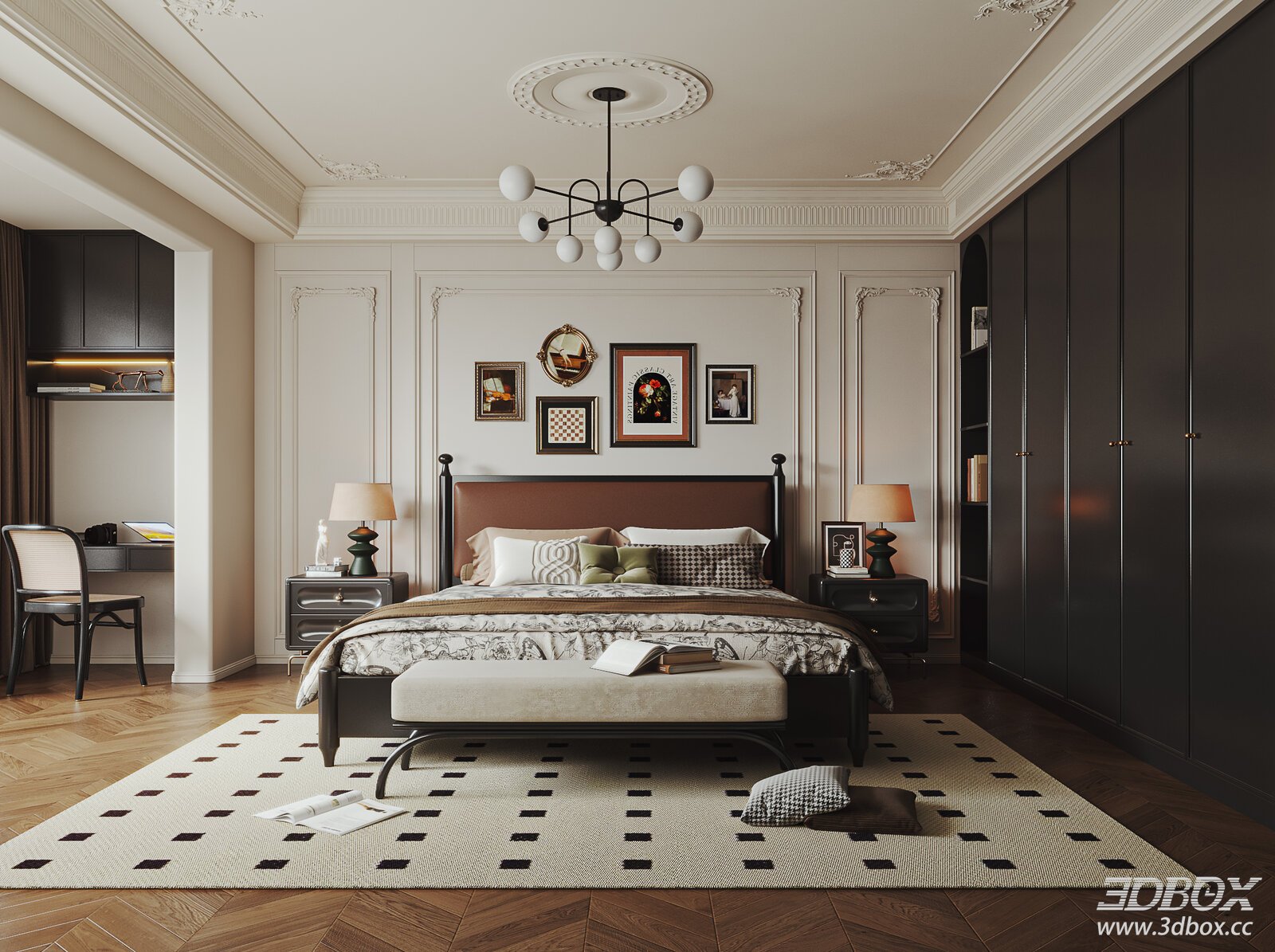 French Vintage Bedroom