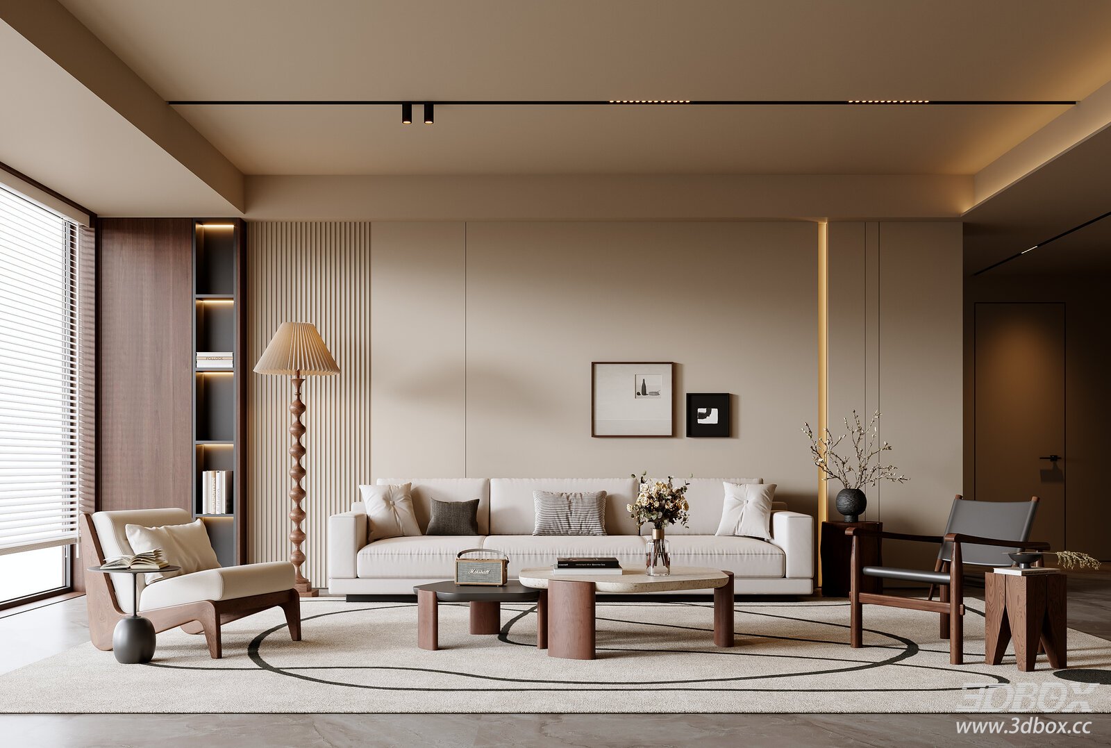Modern Vintage Living Room Sofa Coffee Table