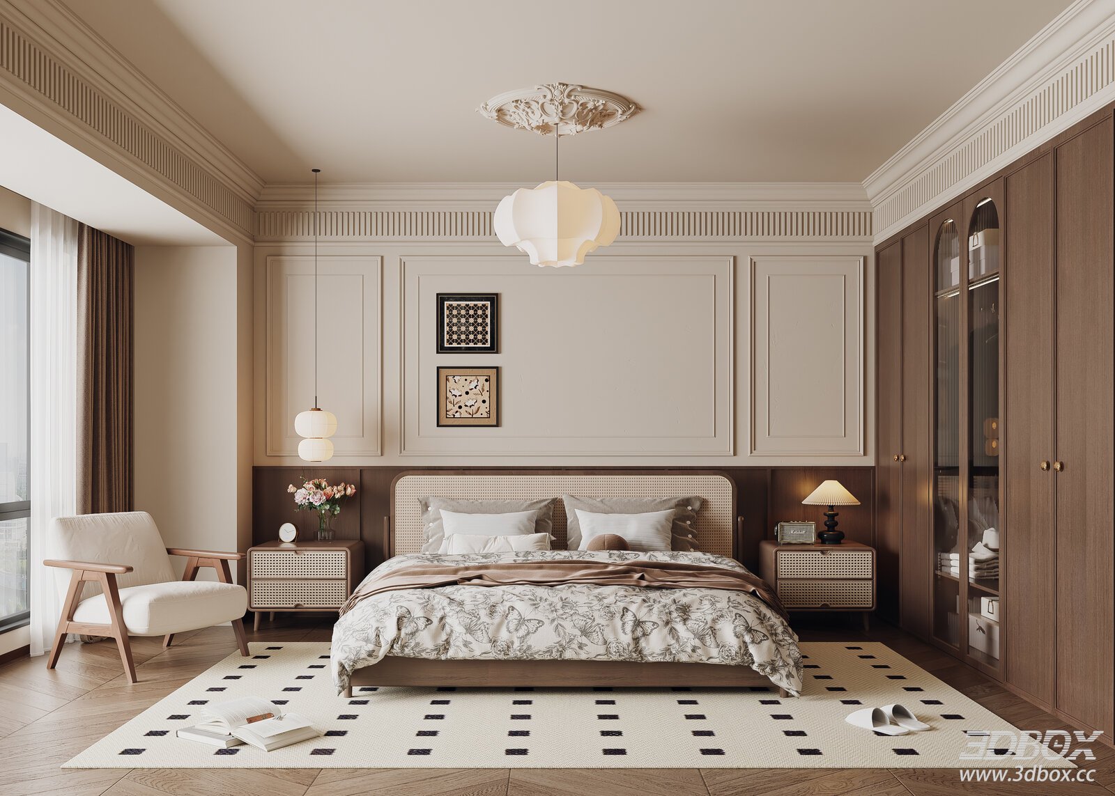 French Vintage Bedroom