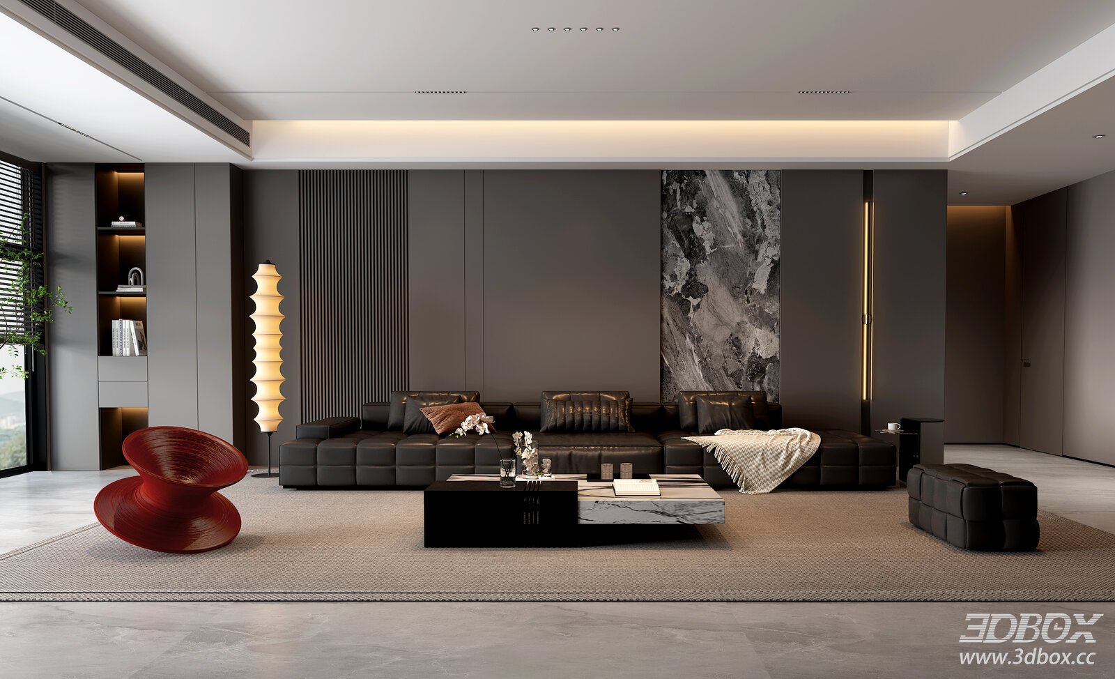 Modern Italian Living Room Modern Italian Living Room Sofa Background Wall Sofa Coffee Table Living Room[ID_