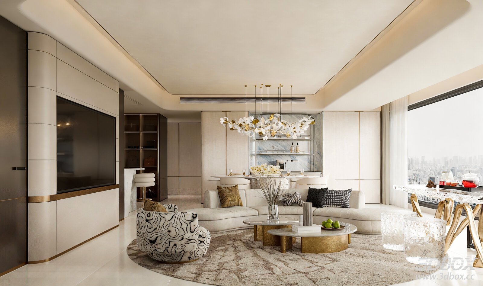 Modern Light Luxury Open Plan Dining Room Modern Dining Room Light Luxury