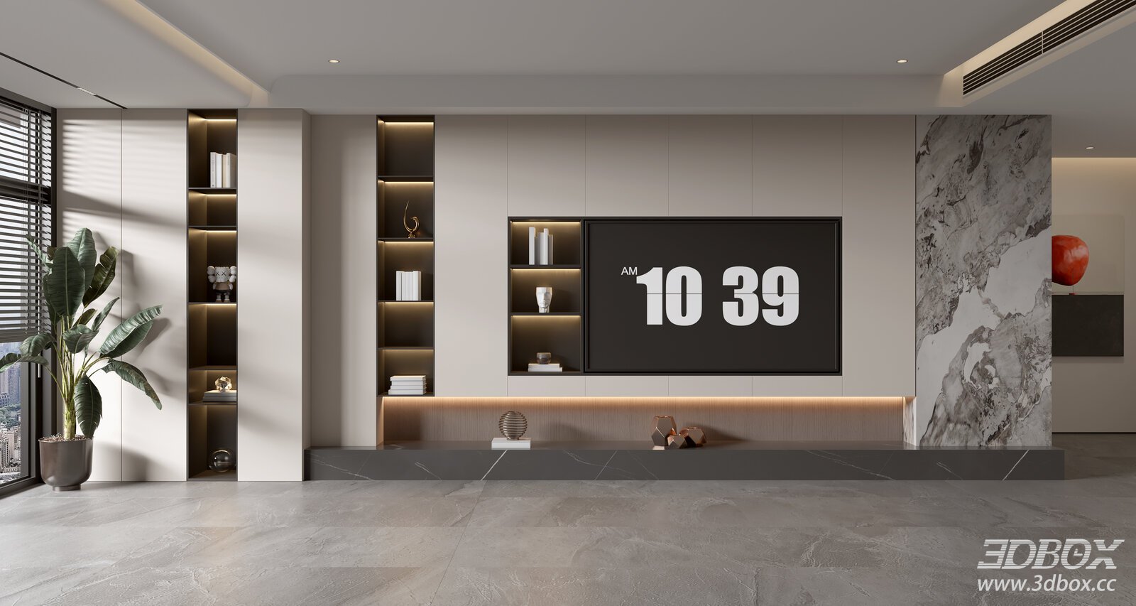 Modern Minimalist Living Room Light Luxury TVBackground Wall TV TV TV Living Room[ID_
