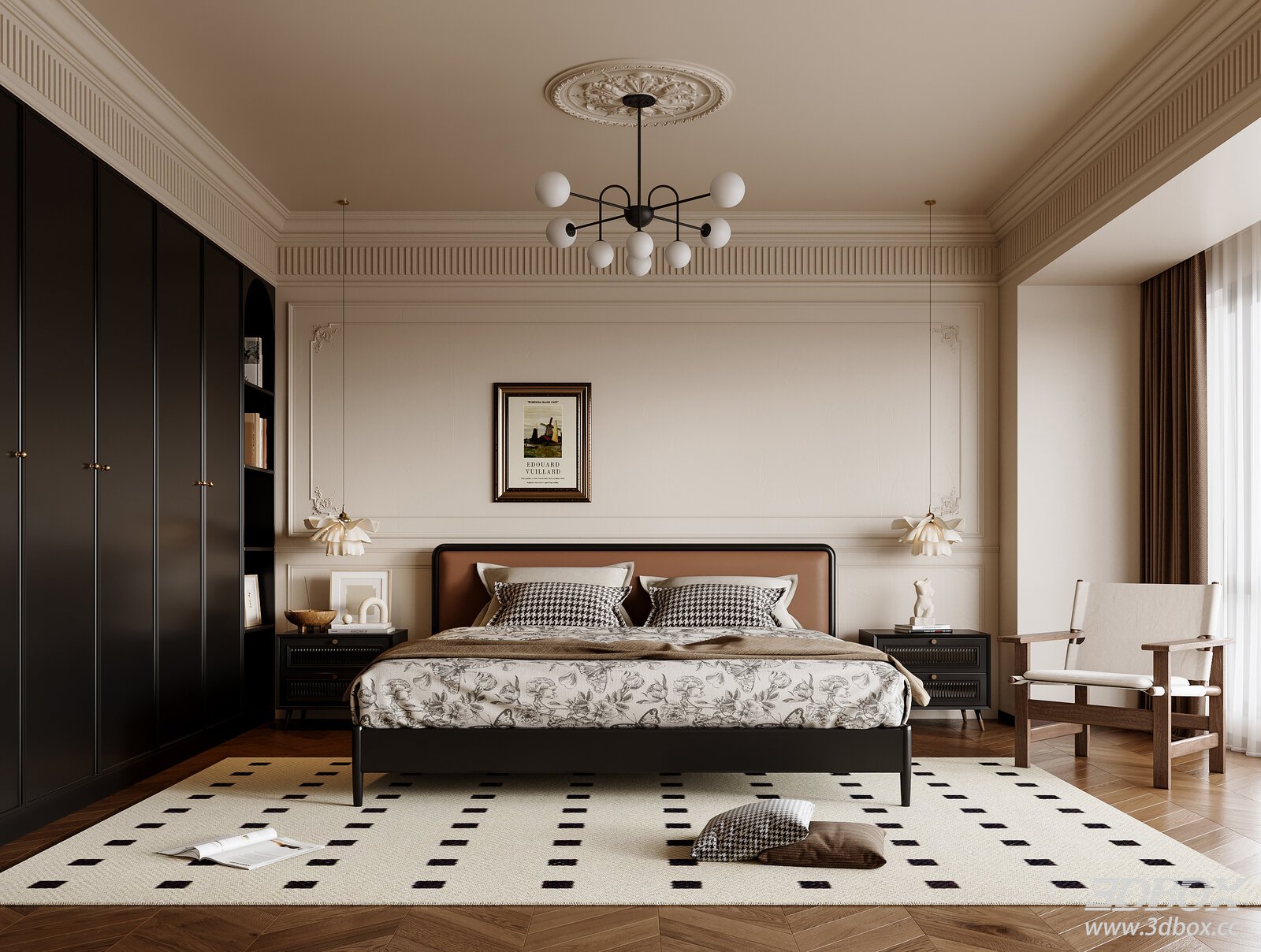 French Vintage Bedroom