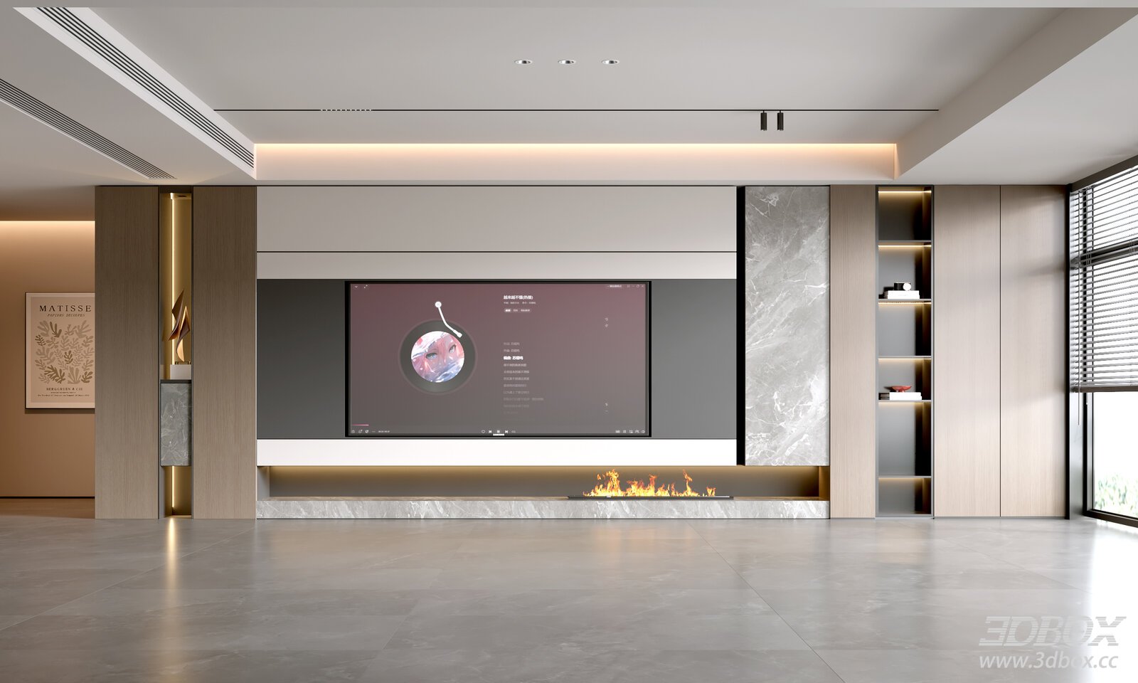 Modern Living Room Italian Living Room TVBackground Wall TV Living Room