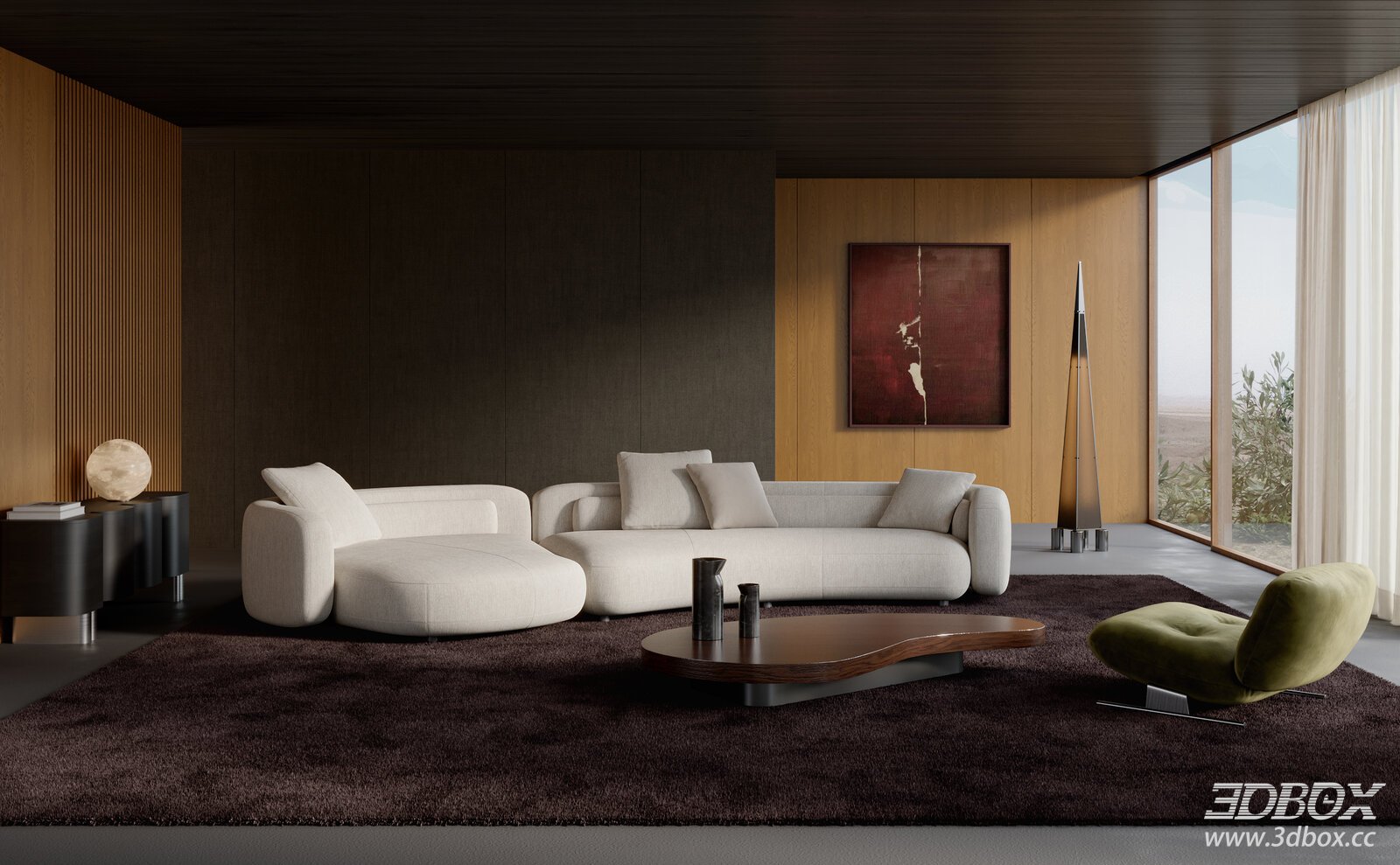 MINOTTI Modern Italian Living Room Sofa Coffee Table Coffee Table Lounge Chair Entryway Sofa [ID_