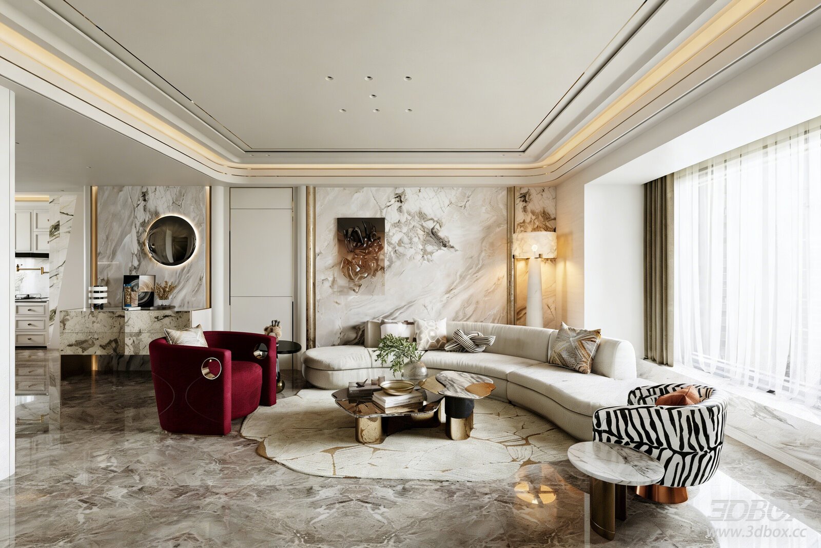 Italian Light Luxury Living Room Open Living Open Plan Living Room Living Room Light Luxury Dining Room Italian Dining Room[ID_
