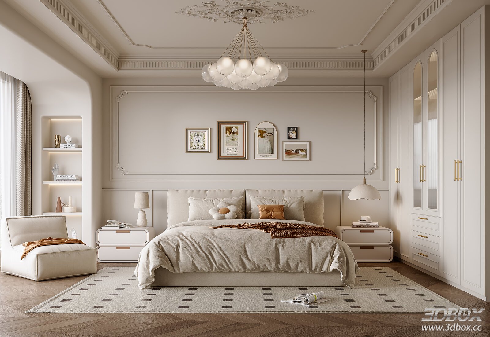 French Cream Style Bedroom
