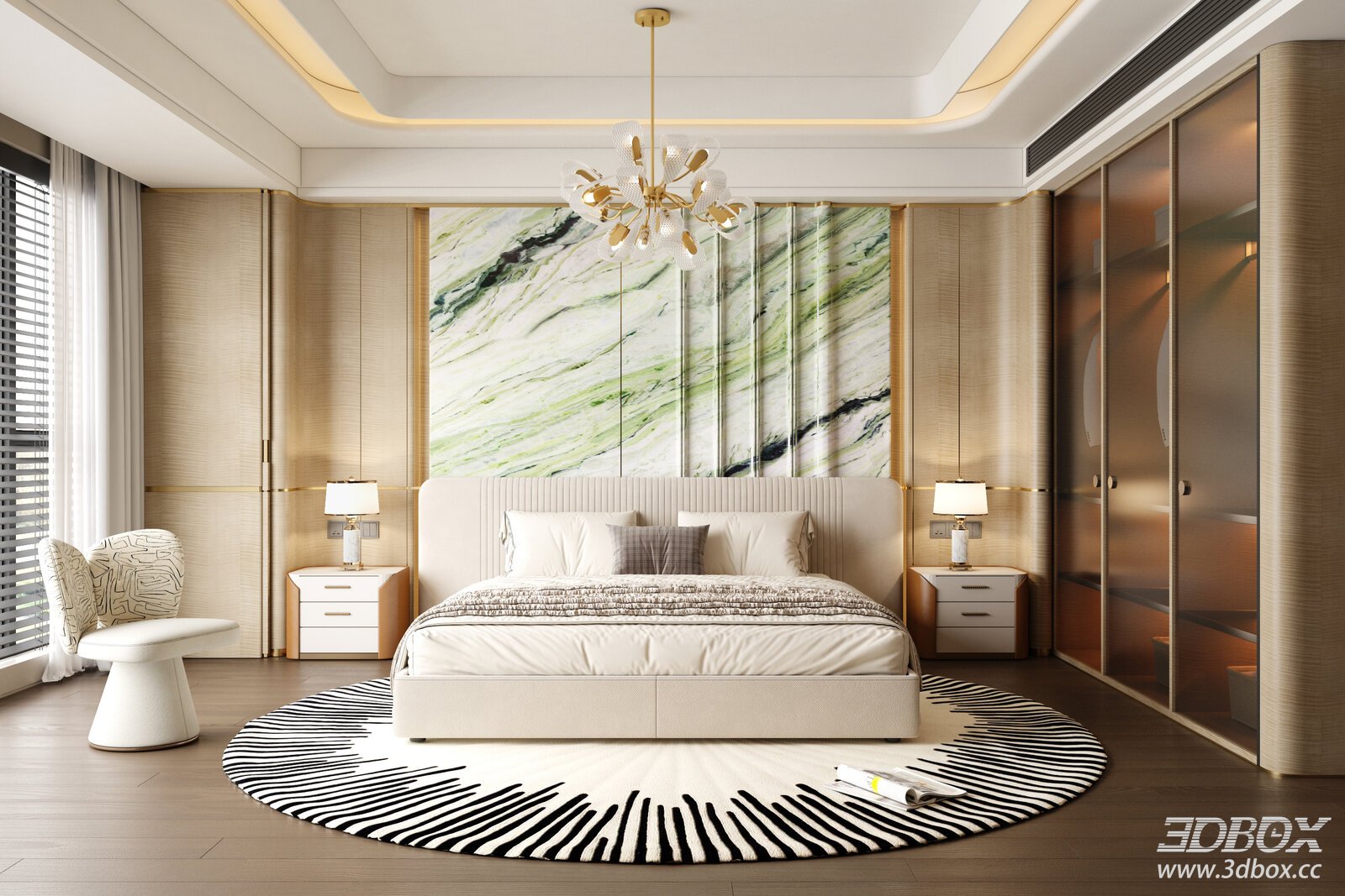 Italian Light Luxury Bedroom Bedroom Master Bedroom Modern Light Luxury Bedroom
