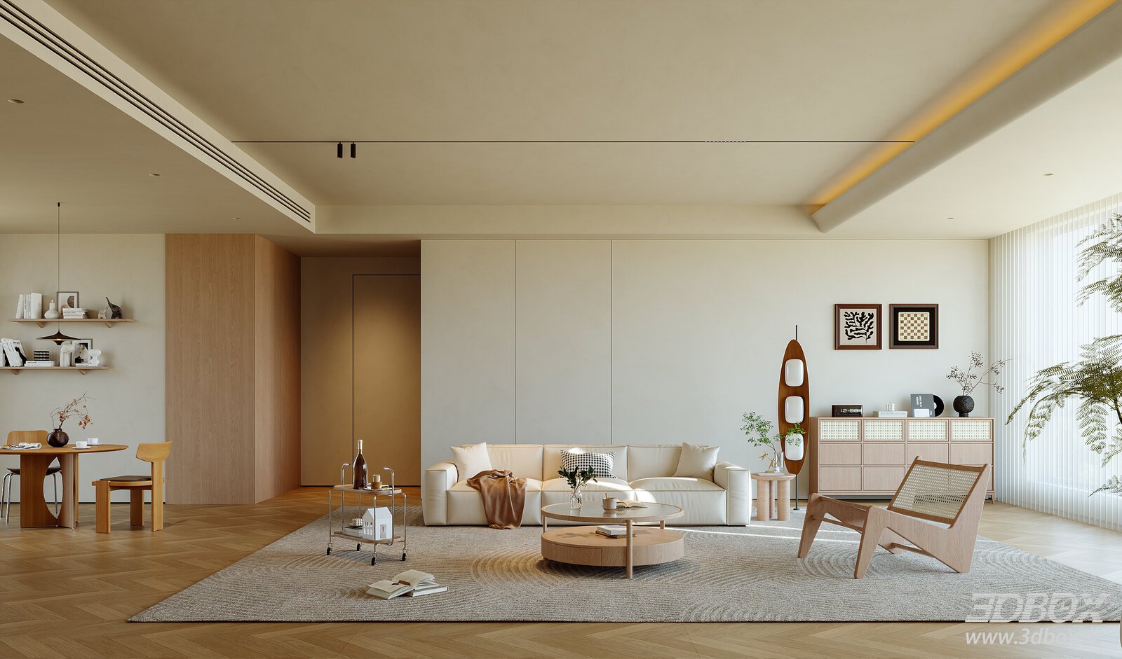 Modern Wood Dining Room