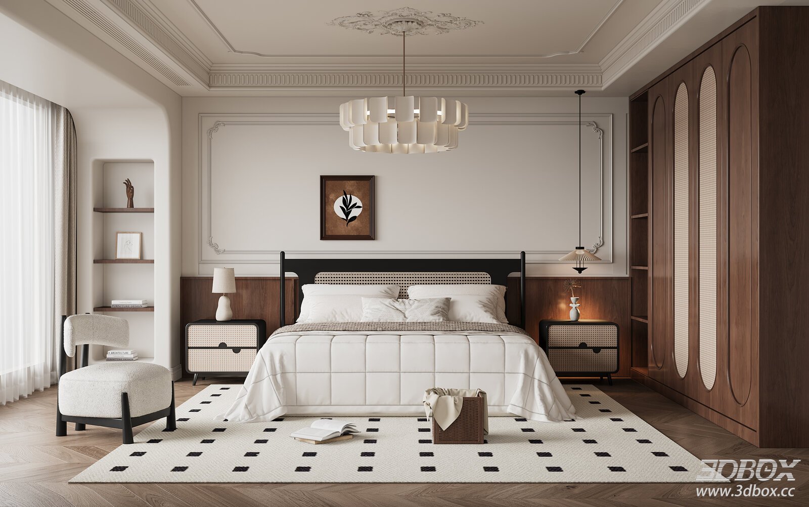 French Vintage Bedroom